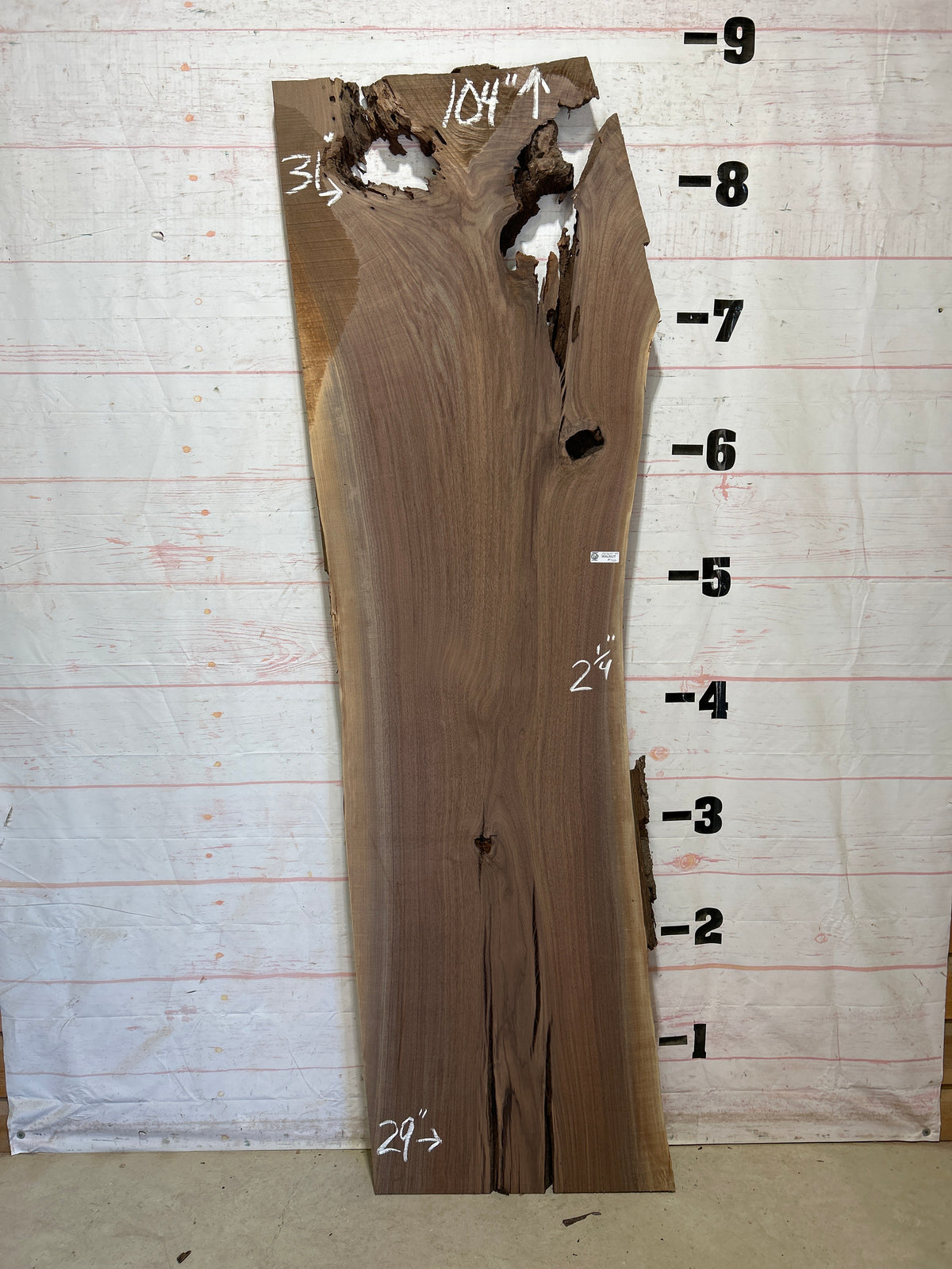 Live Edge Walnut Sku#28305J-49