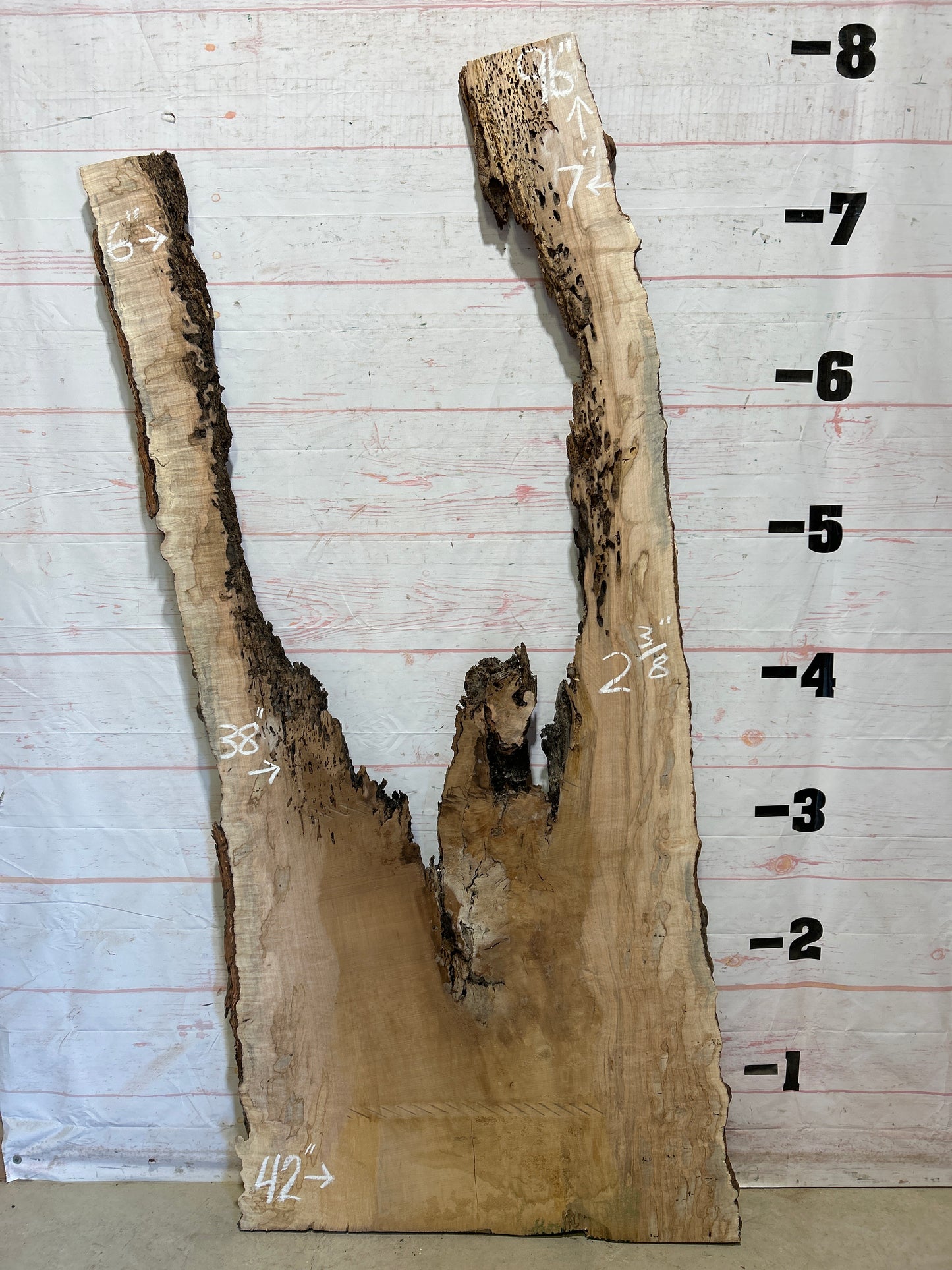 Live Edge Ambrosia Maple Sku#27256E-40