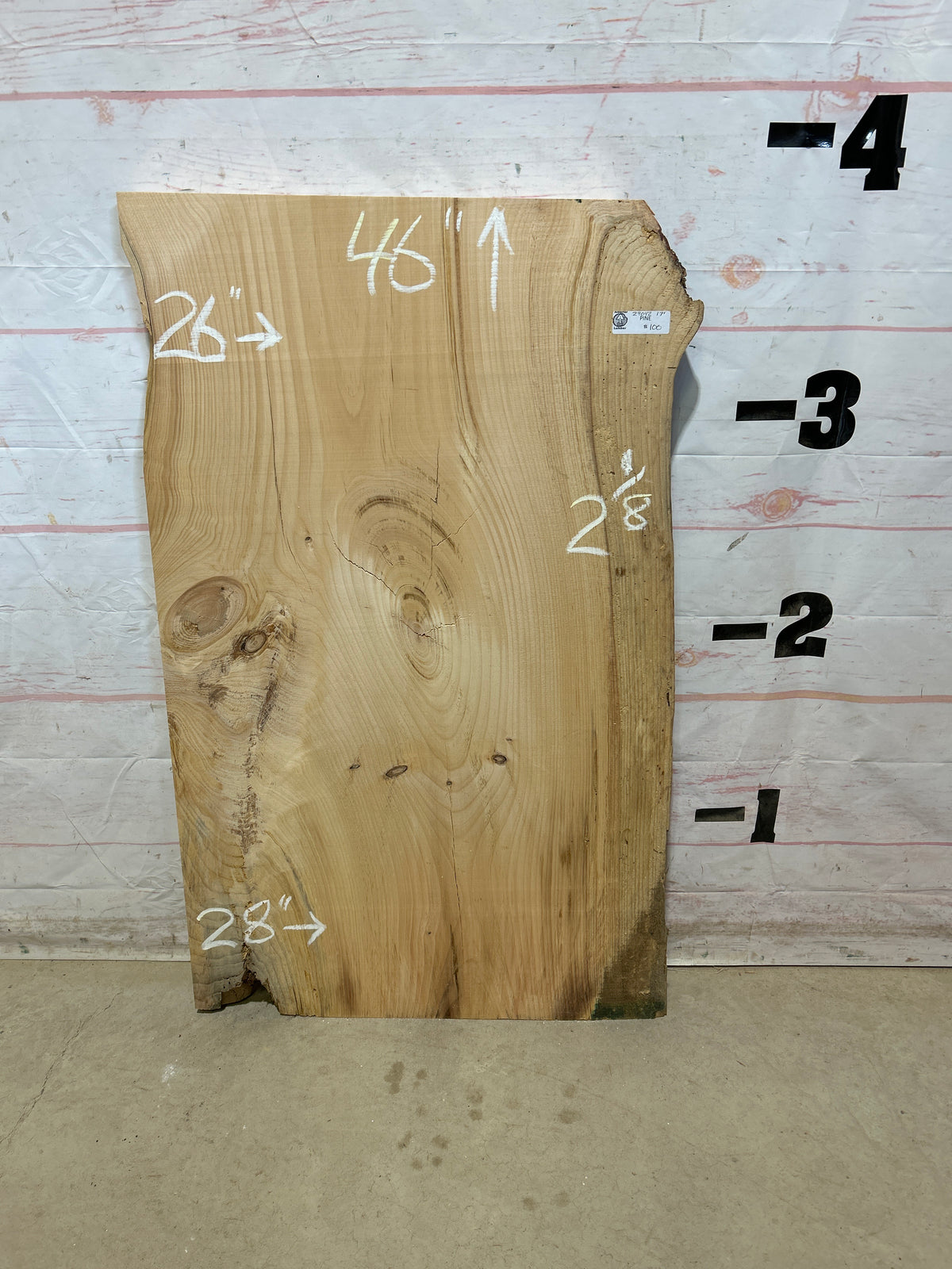 Live Edge Pine Sku#29042-17