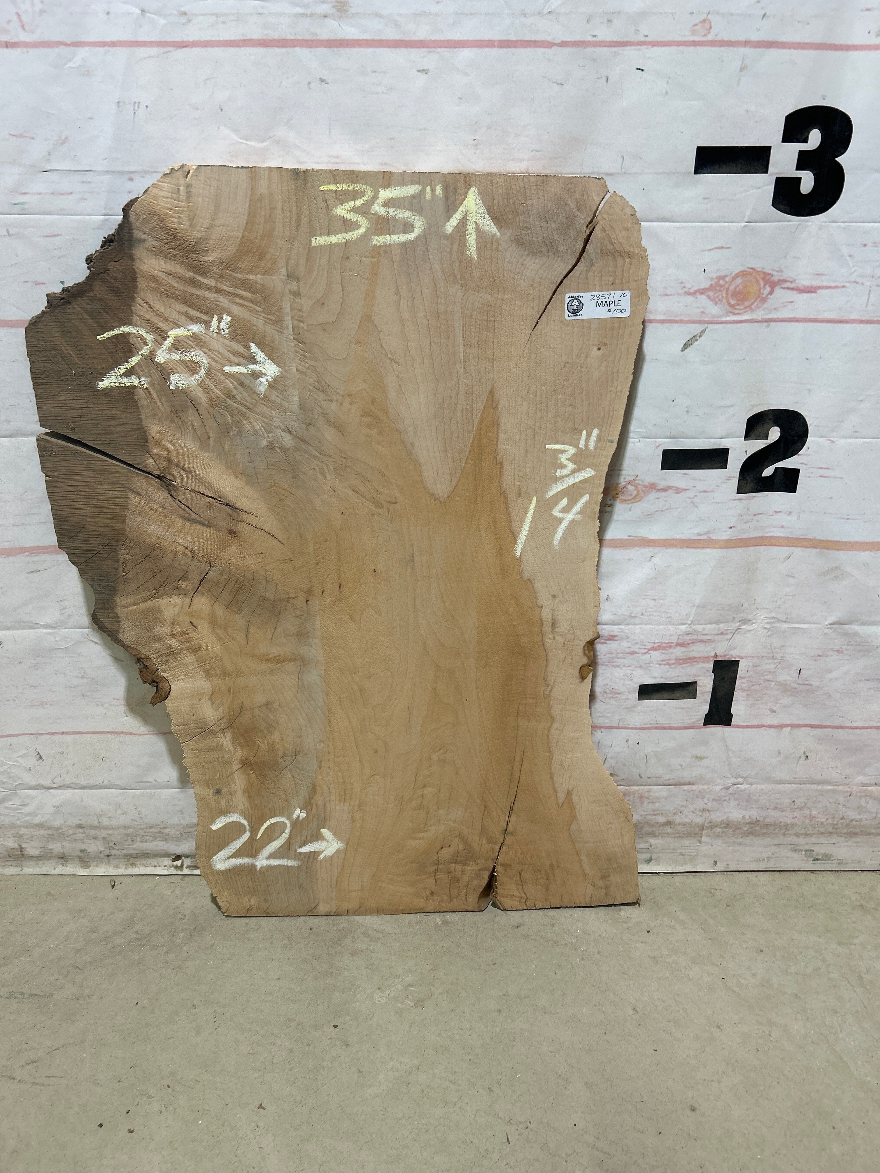 Live Edge Maple Sku#28571E-10 – Alderfer Lumber