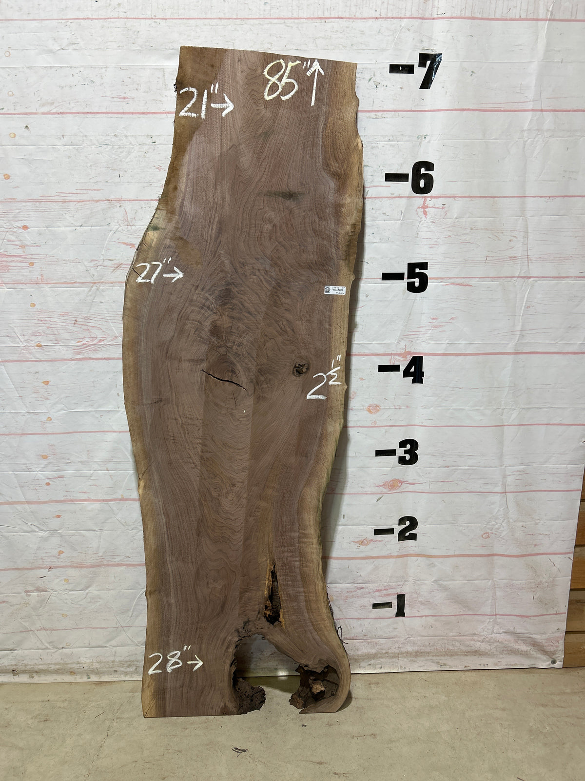 Live Edge Walnut Sku#28977A-37