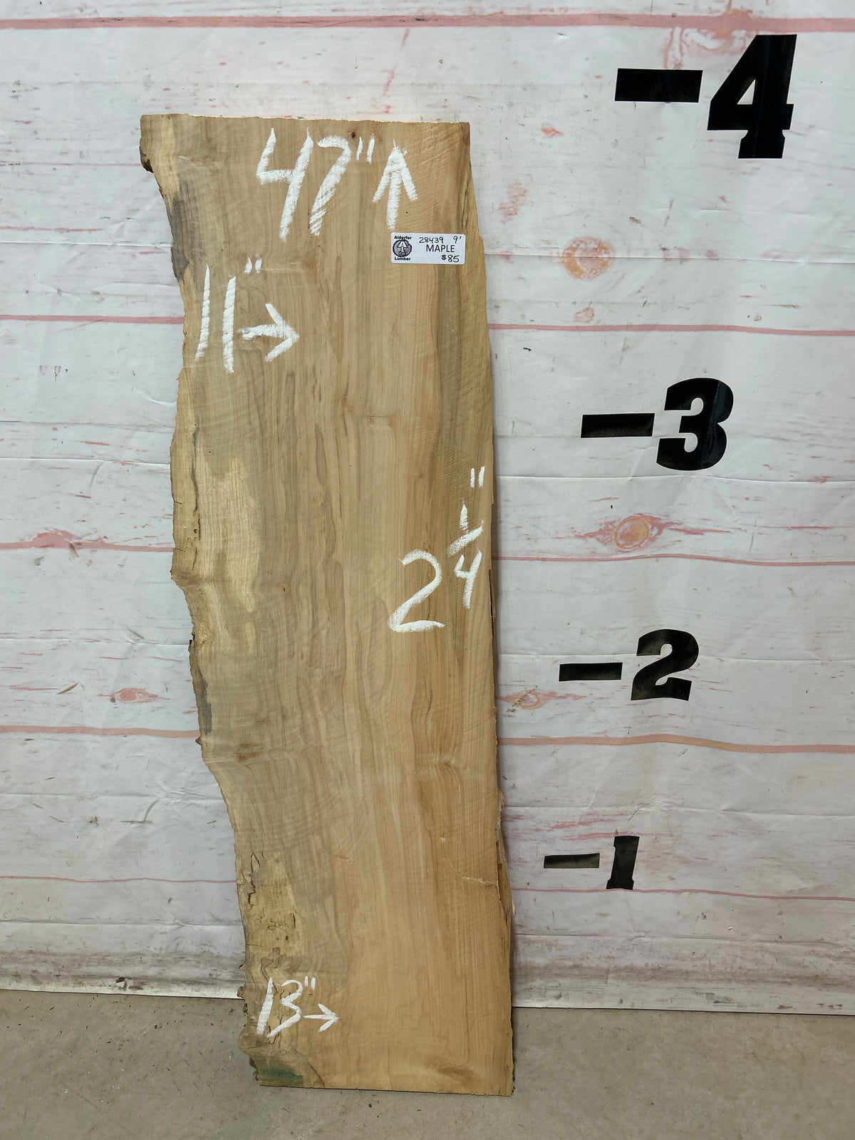 Live Edge Maple Sku#28439E-9