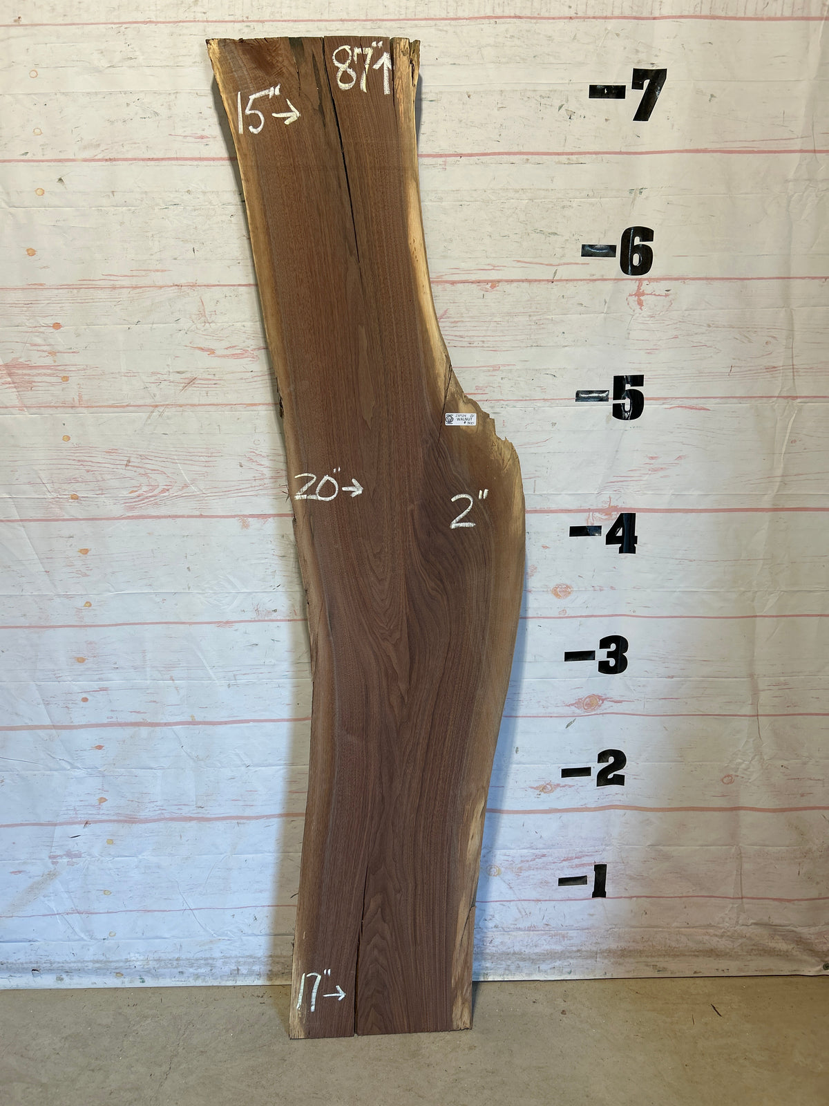 Live Edge Walnut Sku#28924G-22