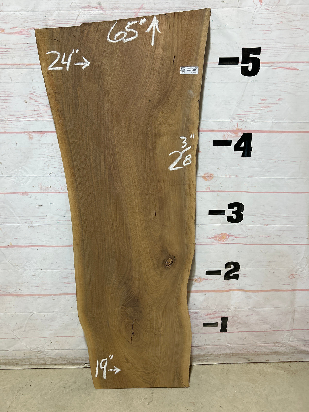 Live Edge Walnut Sku#28143G-25