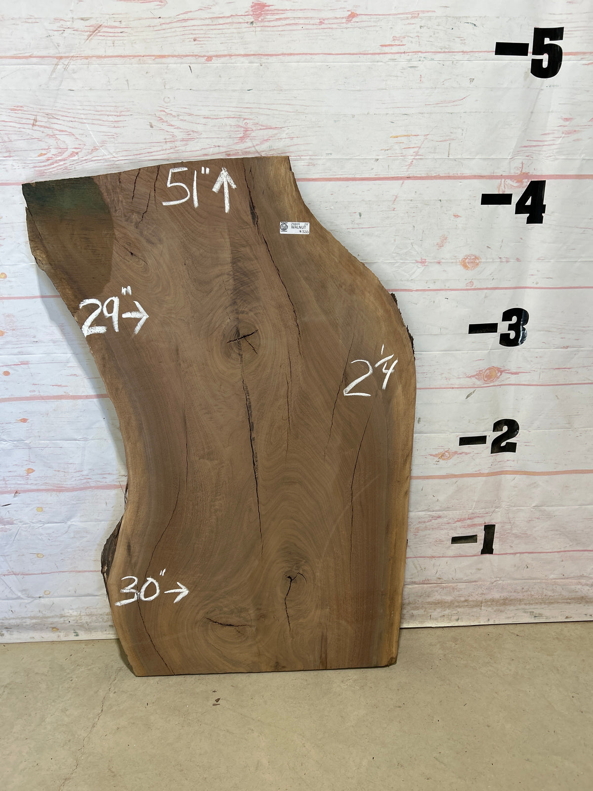Live Edge Walnut Sku#28844M-24