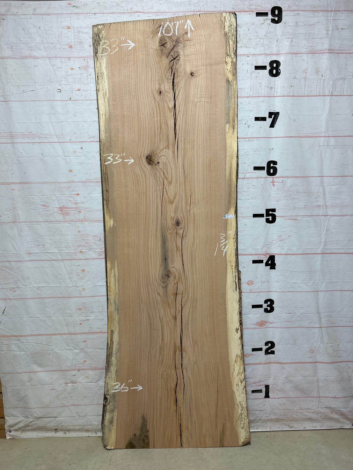 Live Edge Red Oak Sku#27528-46