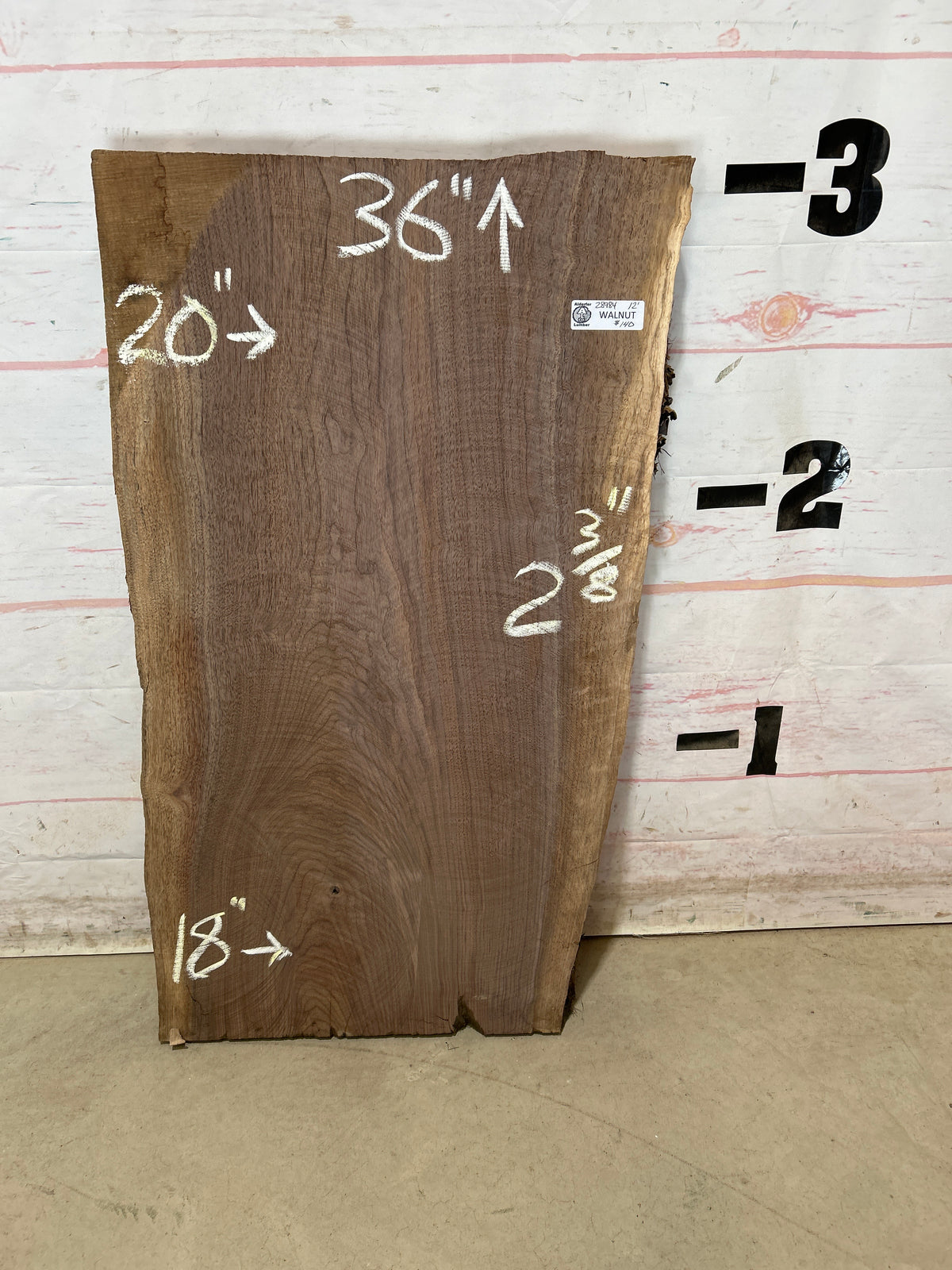 Live Edge Walnut Sku#28984M-12