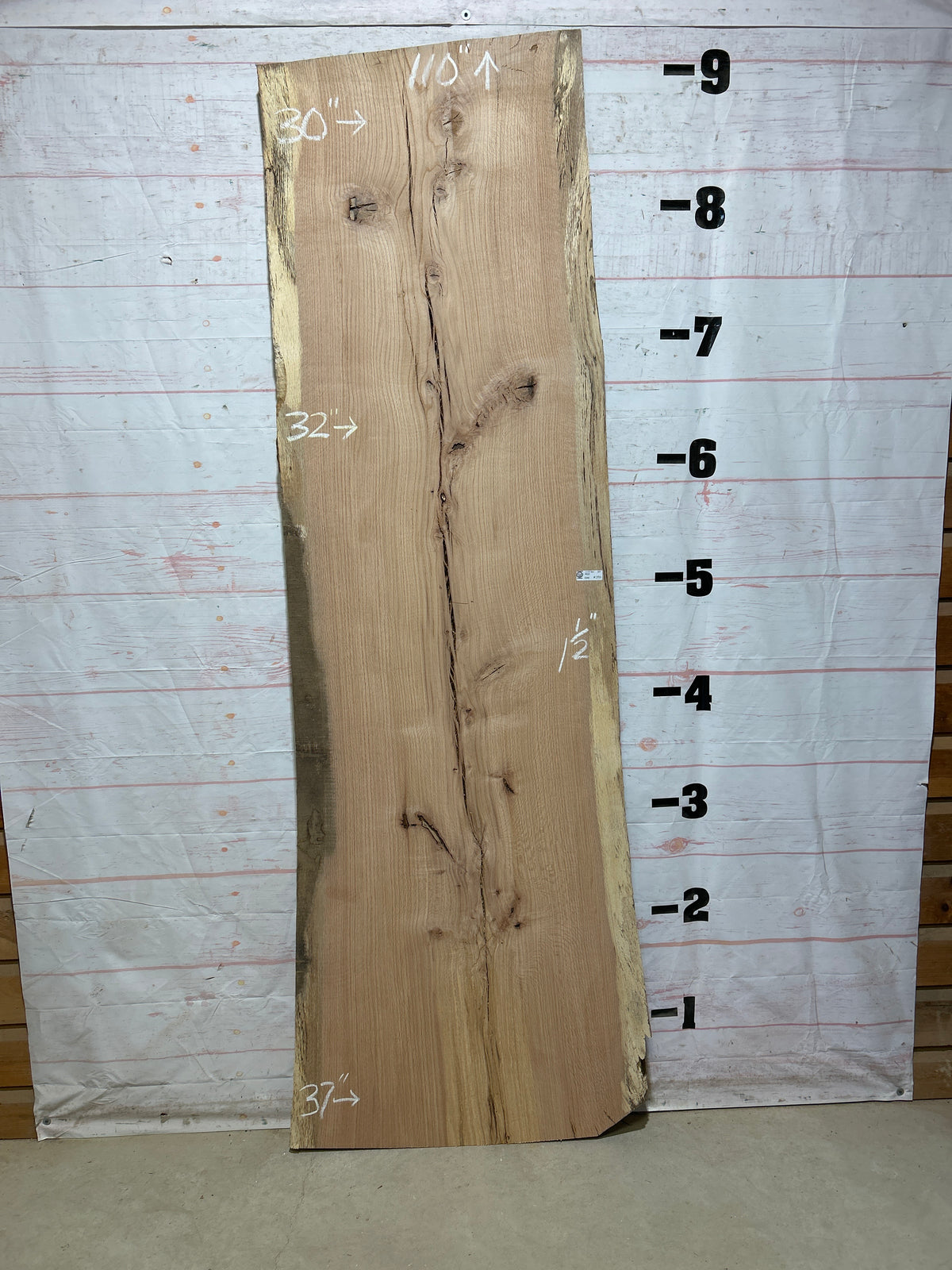 Live Edge Red Oak Sku#27530-39