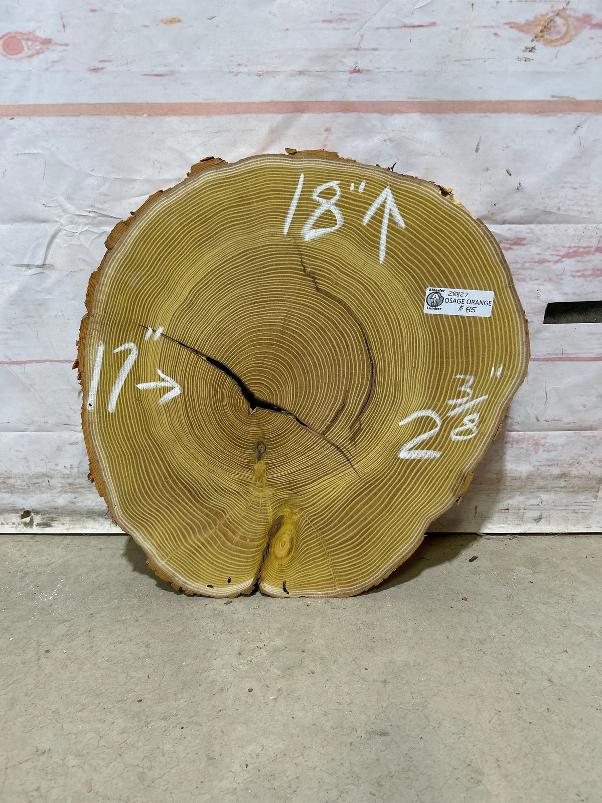 Live Edge Osage Orange Sku#28827M