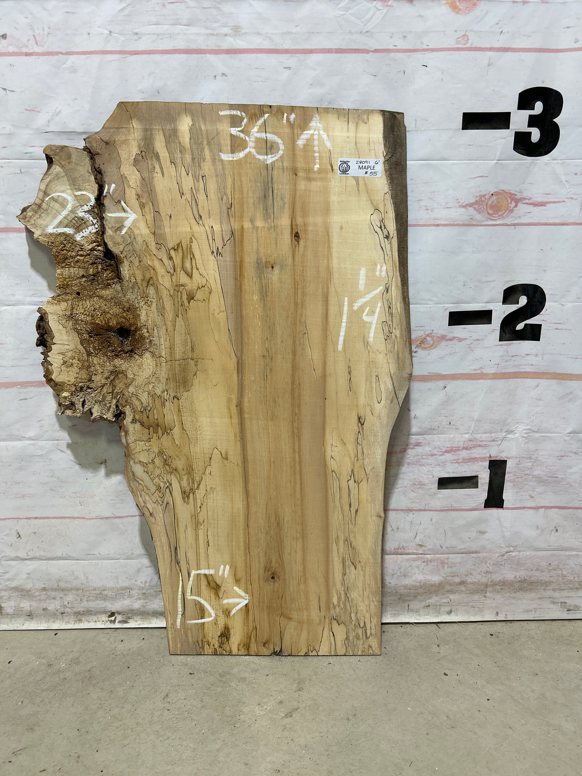 Live Edge Maple Sku#28091M-6