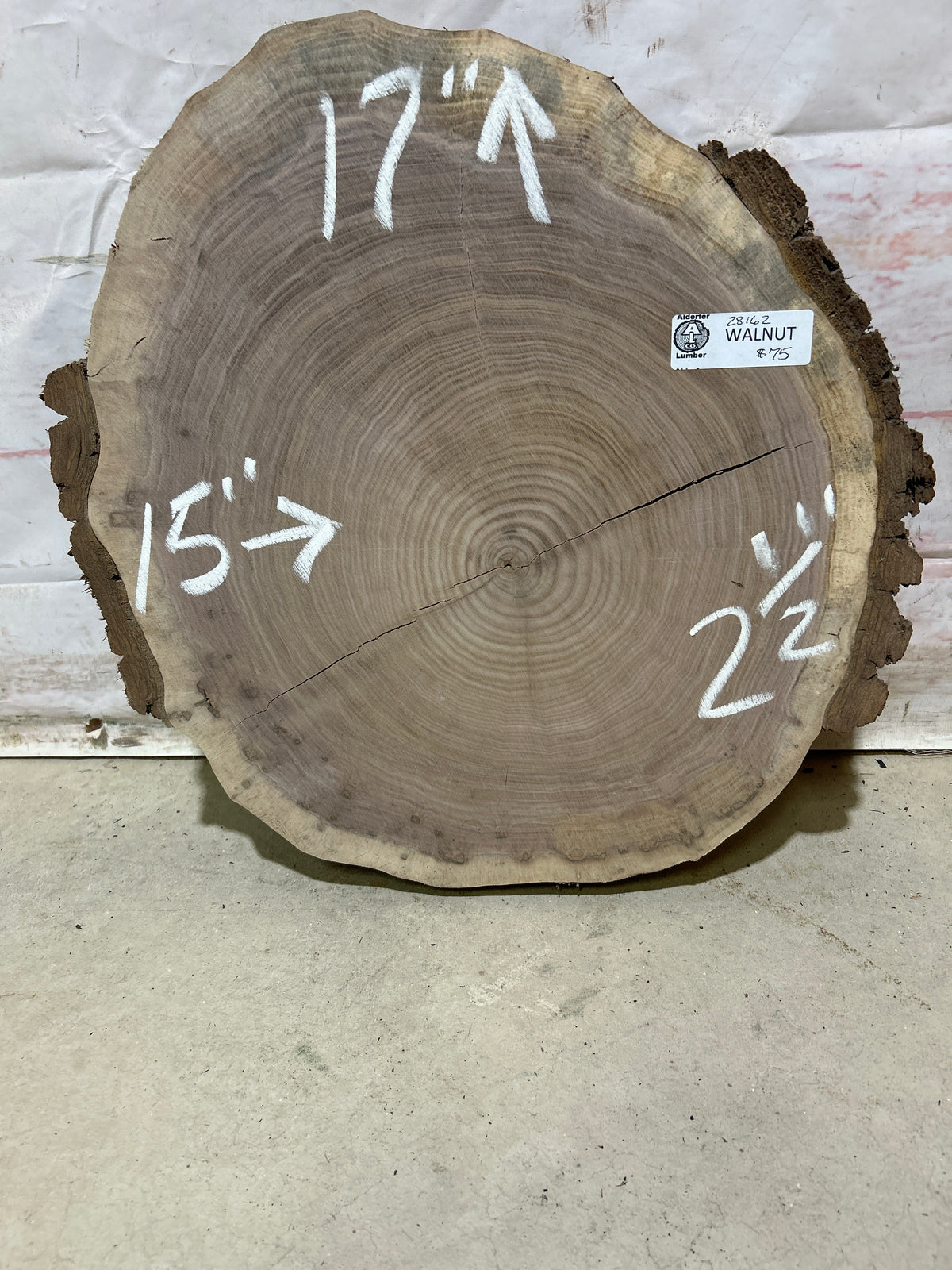 Live Edge Walnut Cookie Sku#28162M