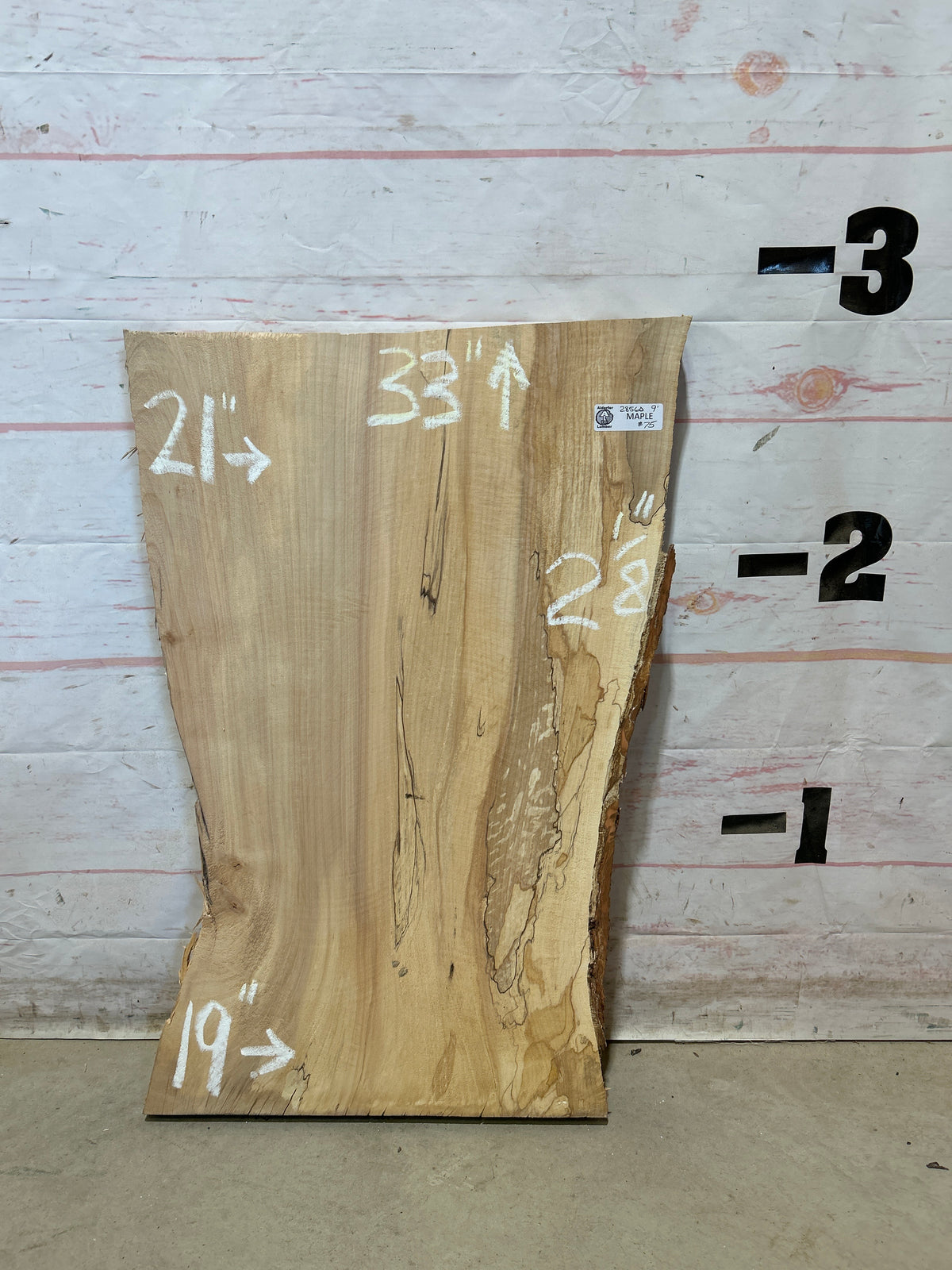 Live Edge Maple Sku#28560E-9