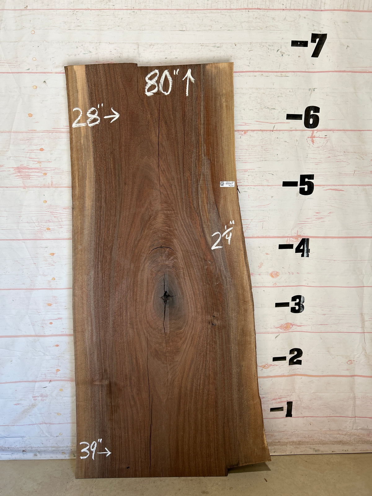 Live Edge Walnut Sku#28917-43
