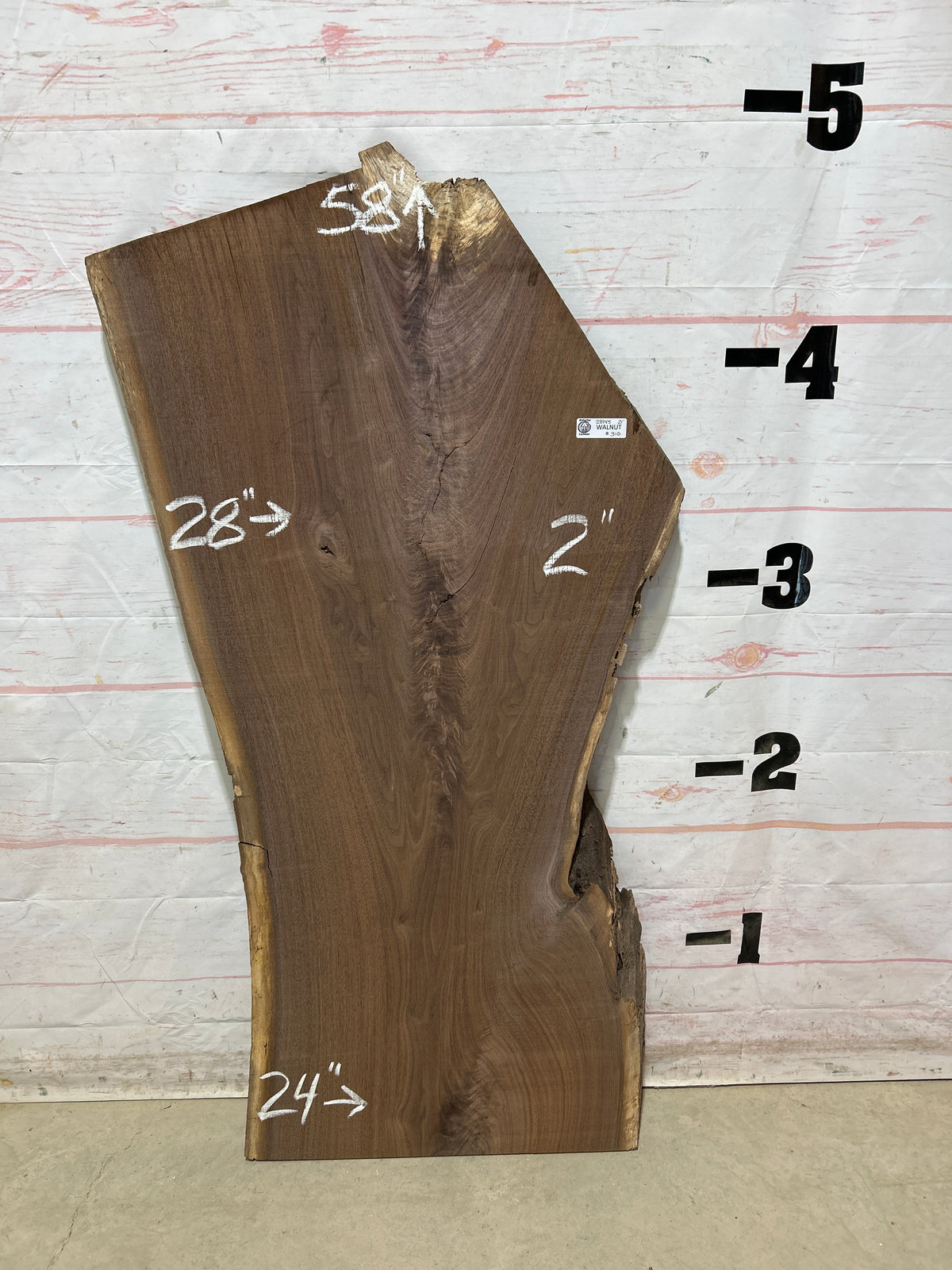 Live Edge Walnut Sku#28945M-21