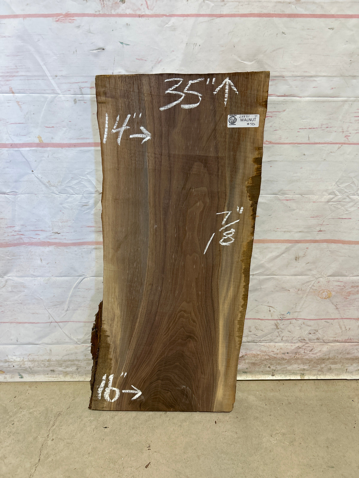 Live Edge Walnut Sku#28851M-7
