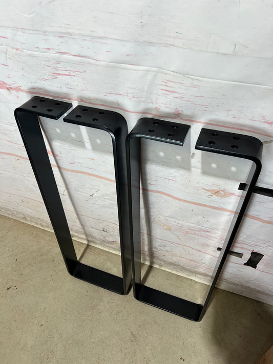 U-Shaped Powder Coated Steel Leg Set
