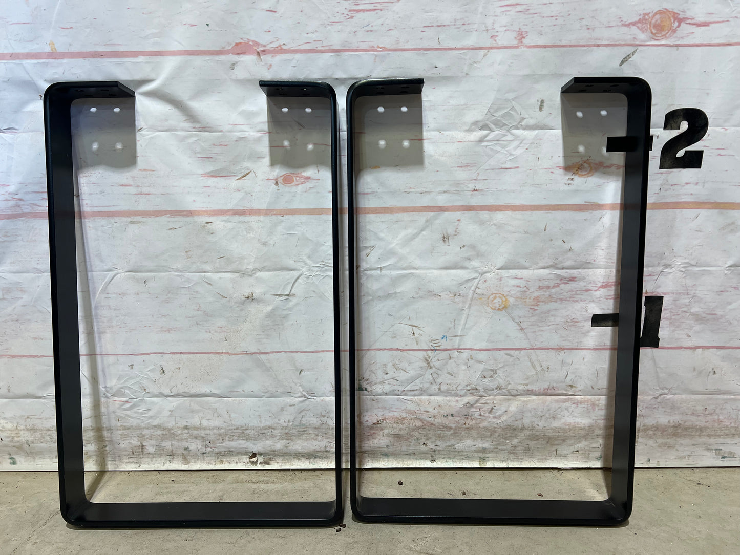 U-Shaped Powder Coated Steel Leg Set