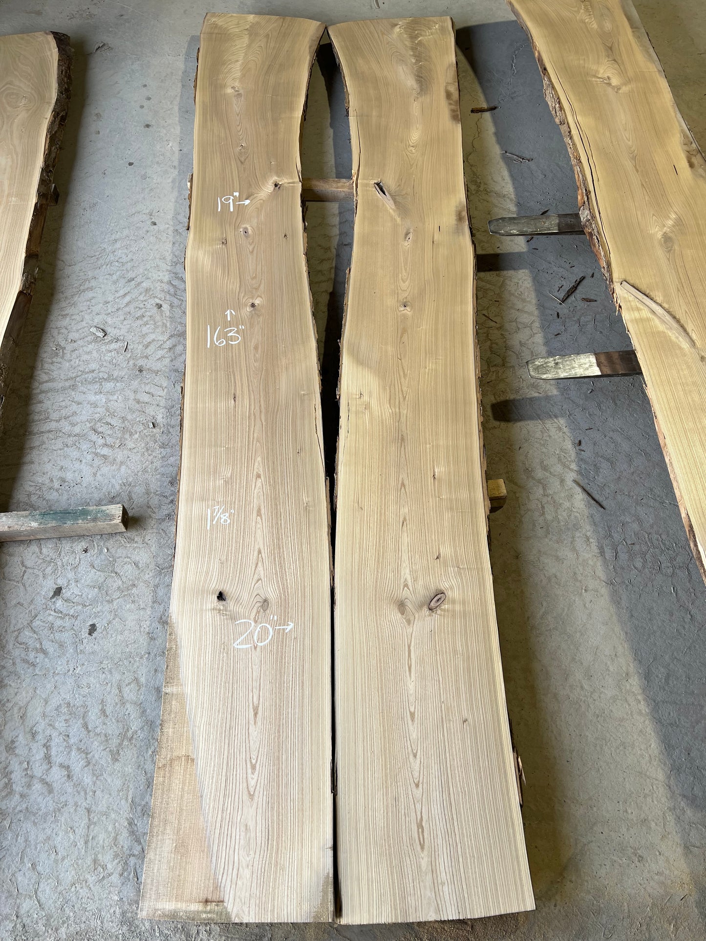 Live Edge Catalpa Set Sku# 24987S-86