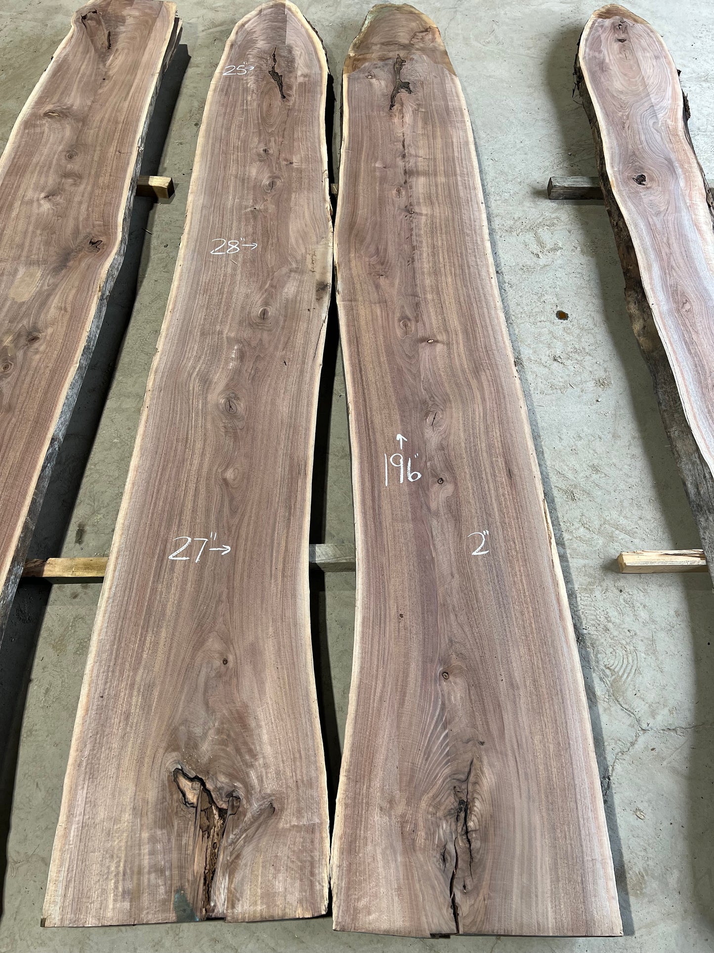 Live Edge Walnut Set Sku# 26010S-148