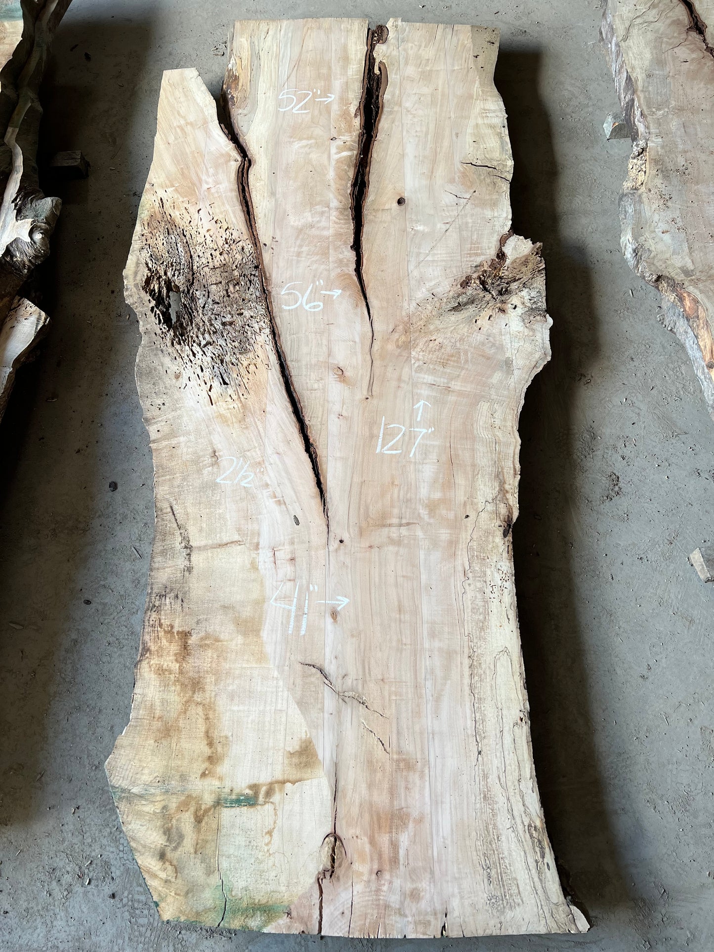 Live Edge Maple Sku# 26050S-90