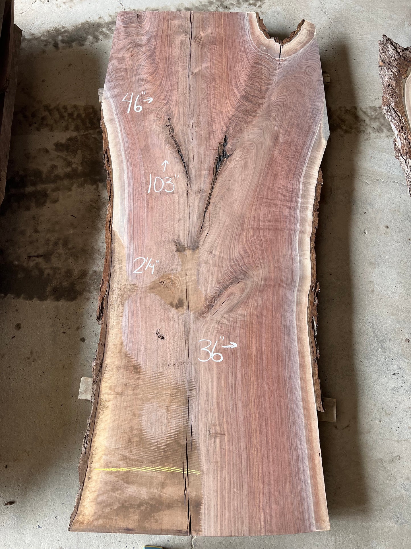 Live Edge Walnut Sku# 26127S-72