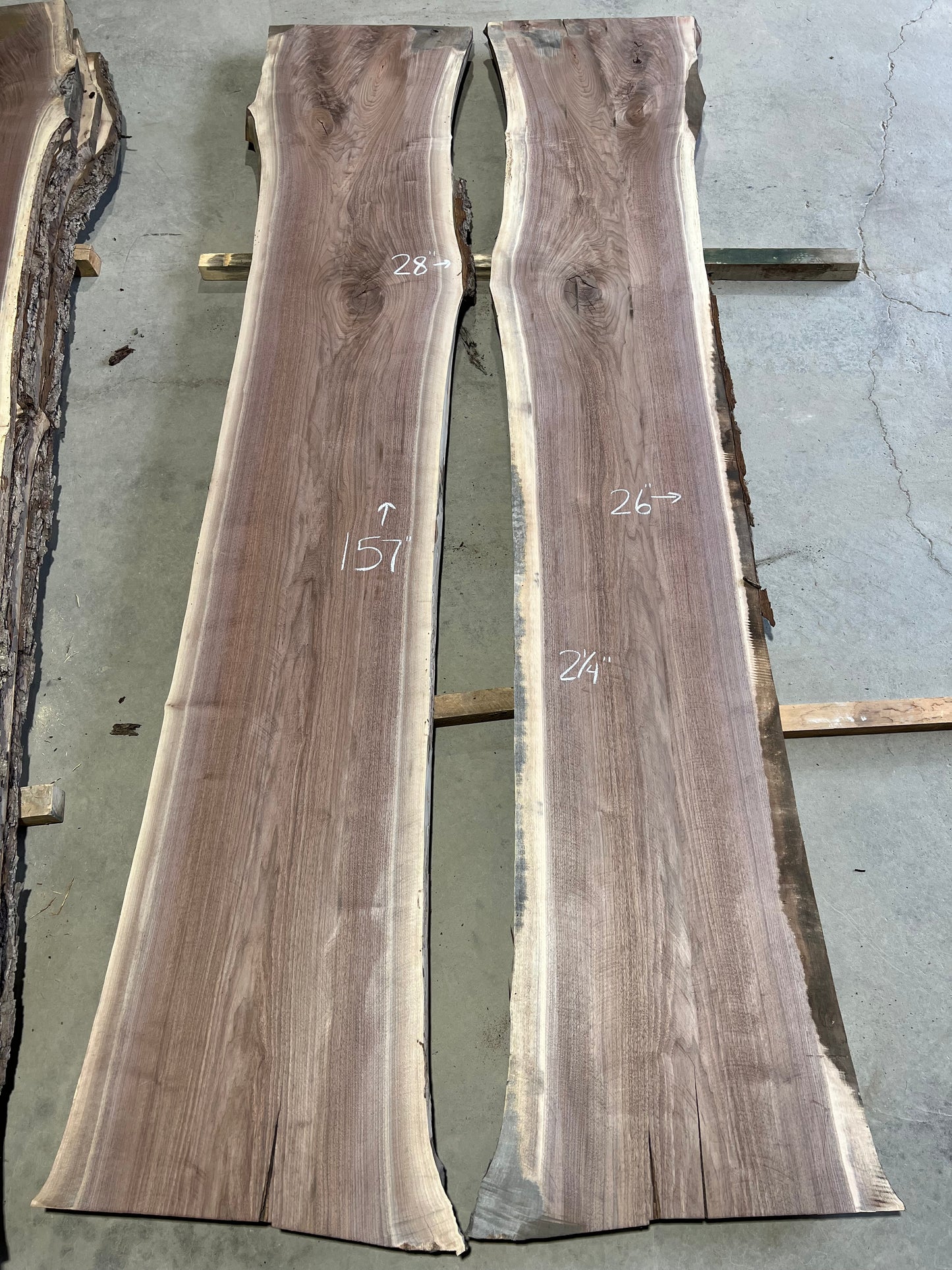 Live Edge Walnut Set Sku# 26251S-146