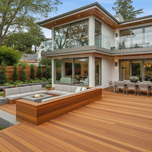 Clear Western Red Cedar Decking Boards