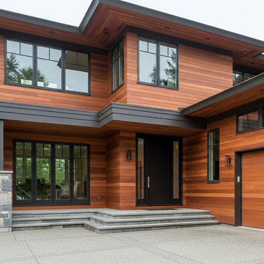 Clear Western Red Cedar Tongue and Groove (T&G) Siding