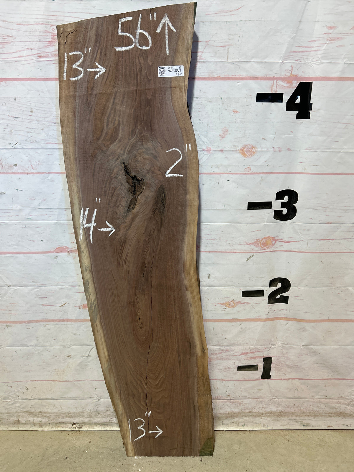 Live Edge Walnut Sku#29071M-11