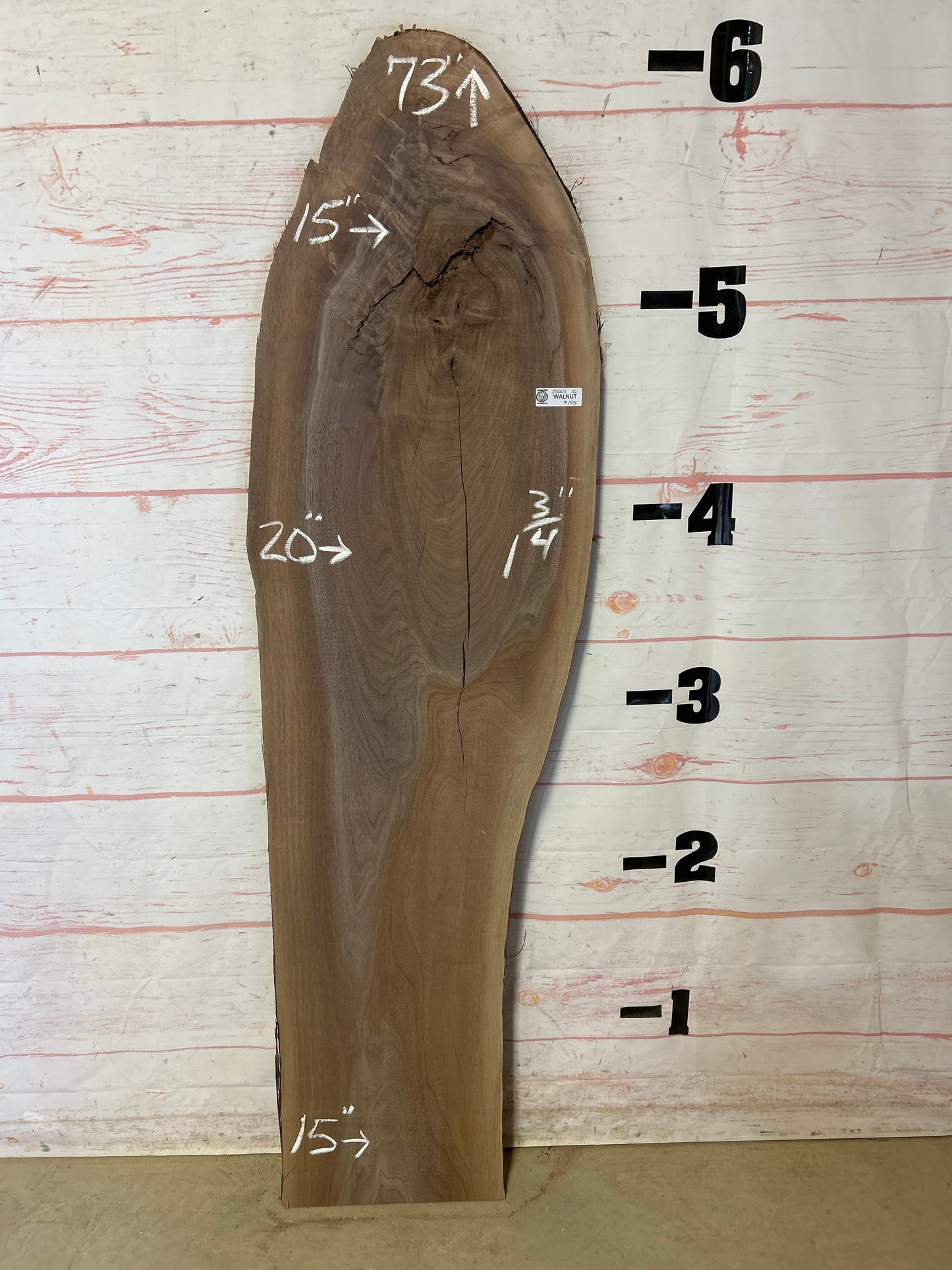 Live Edge Walnut Sku#25063A-16