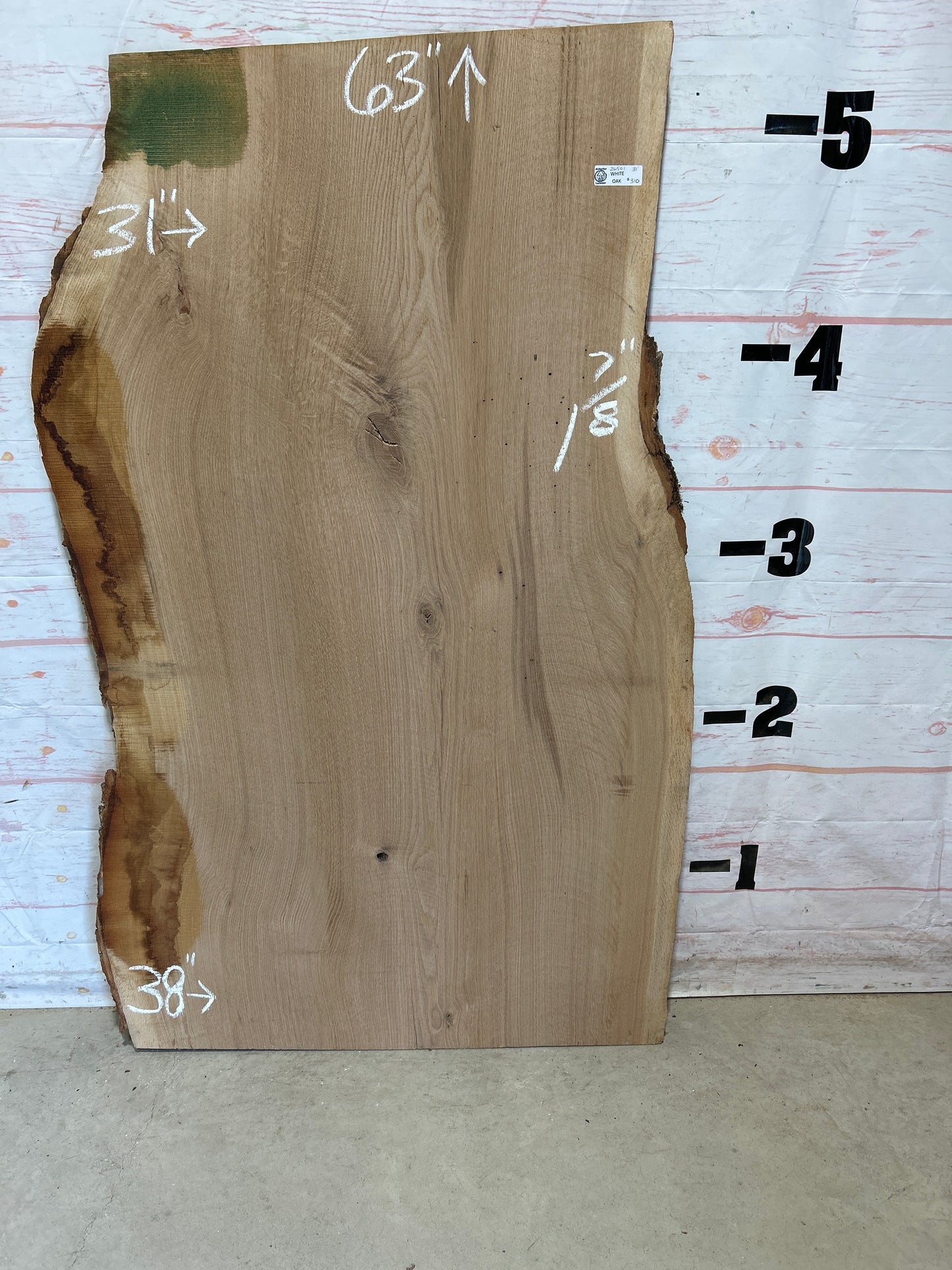 Live Edge White Oak Sku#26501-31