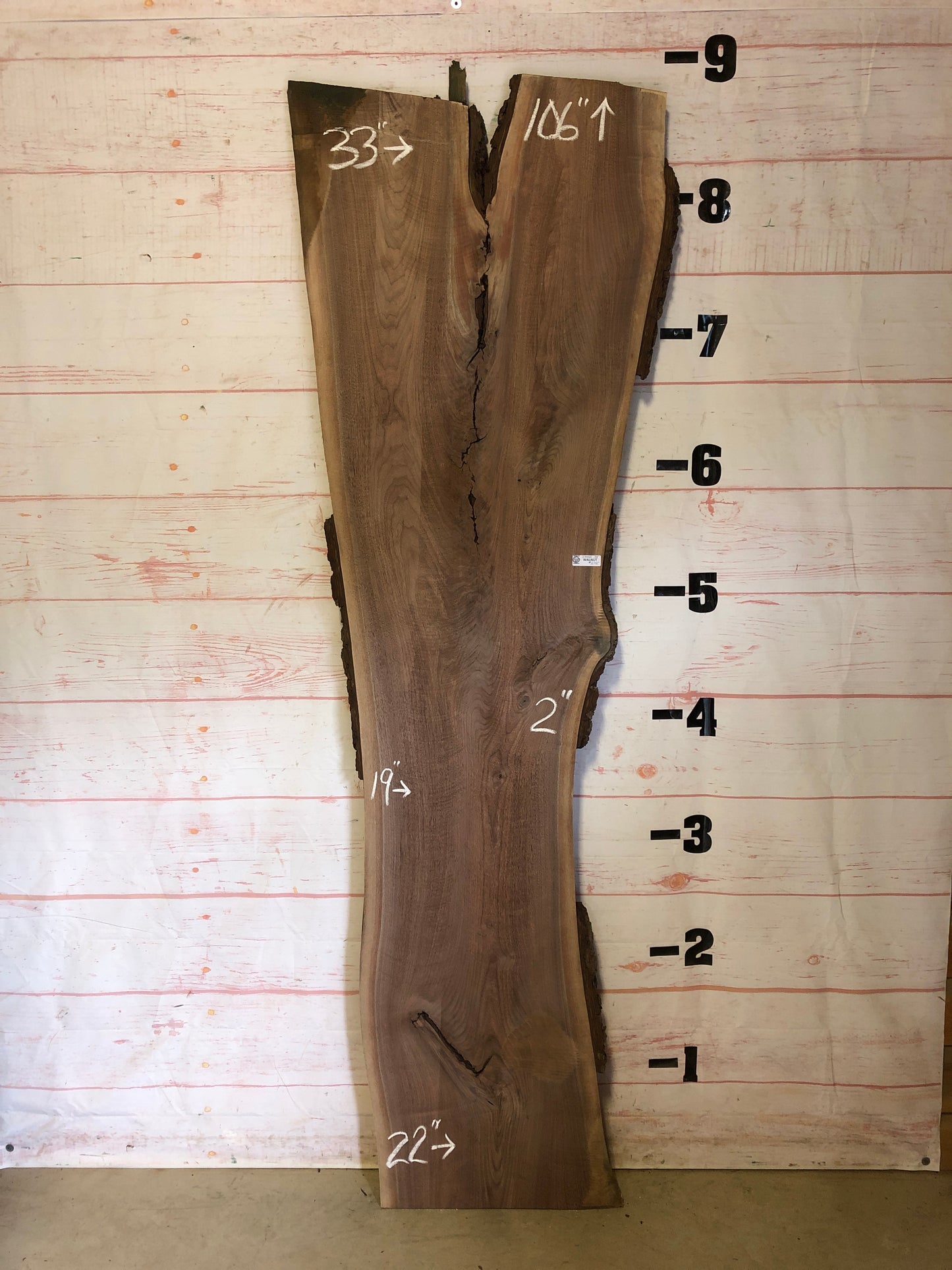 Live Edge Walnut Sku#23455J-38