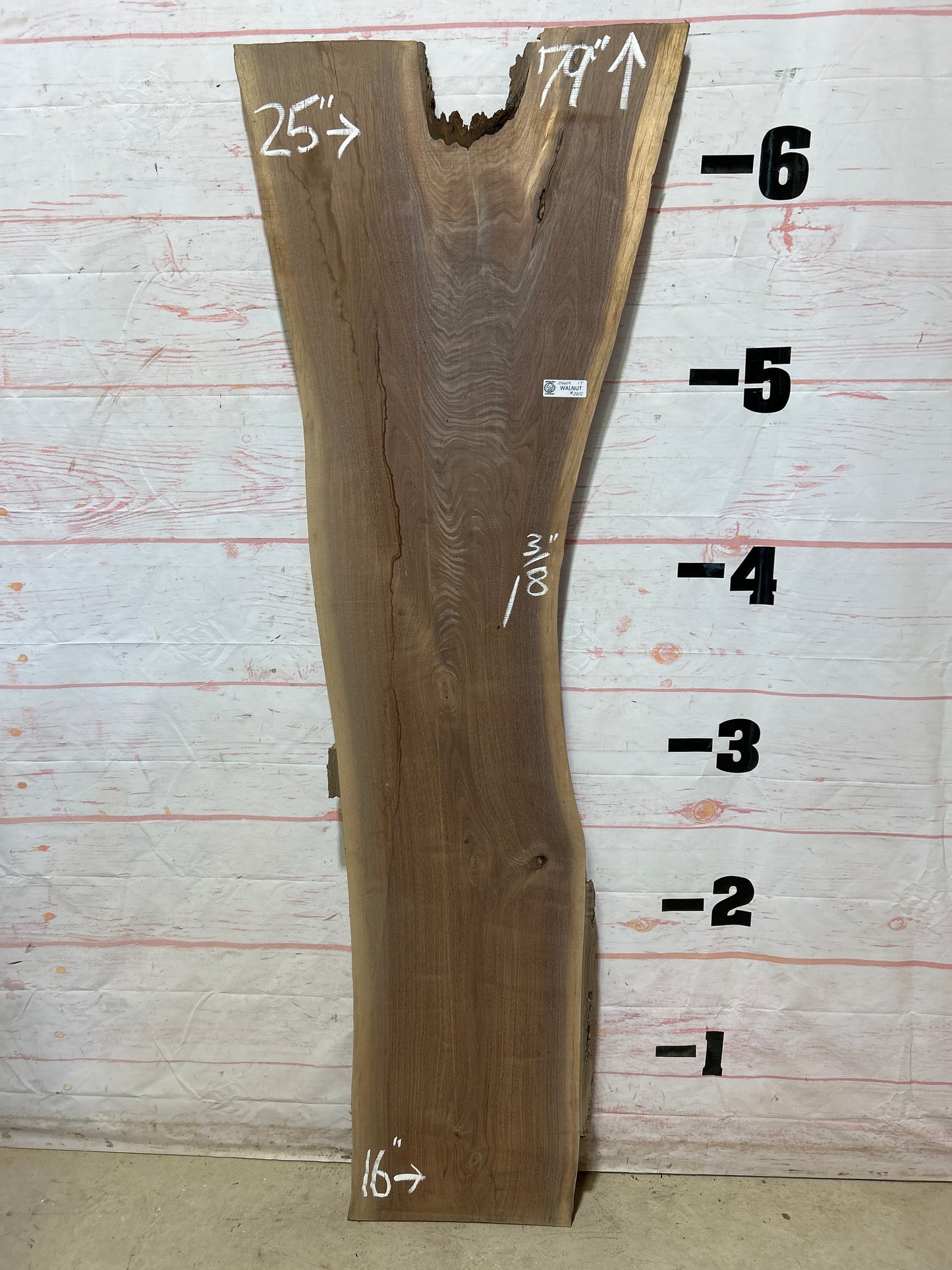Live Edge Walnut Sku#25609G-17