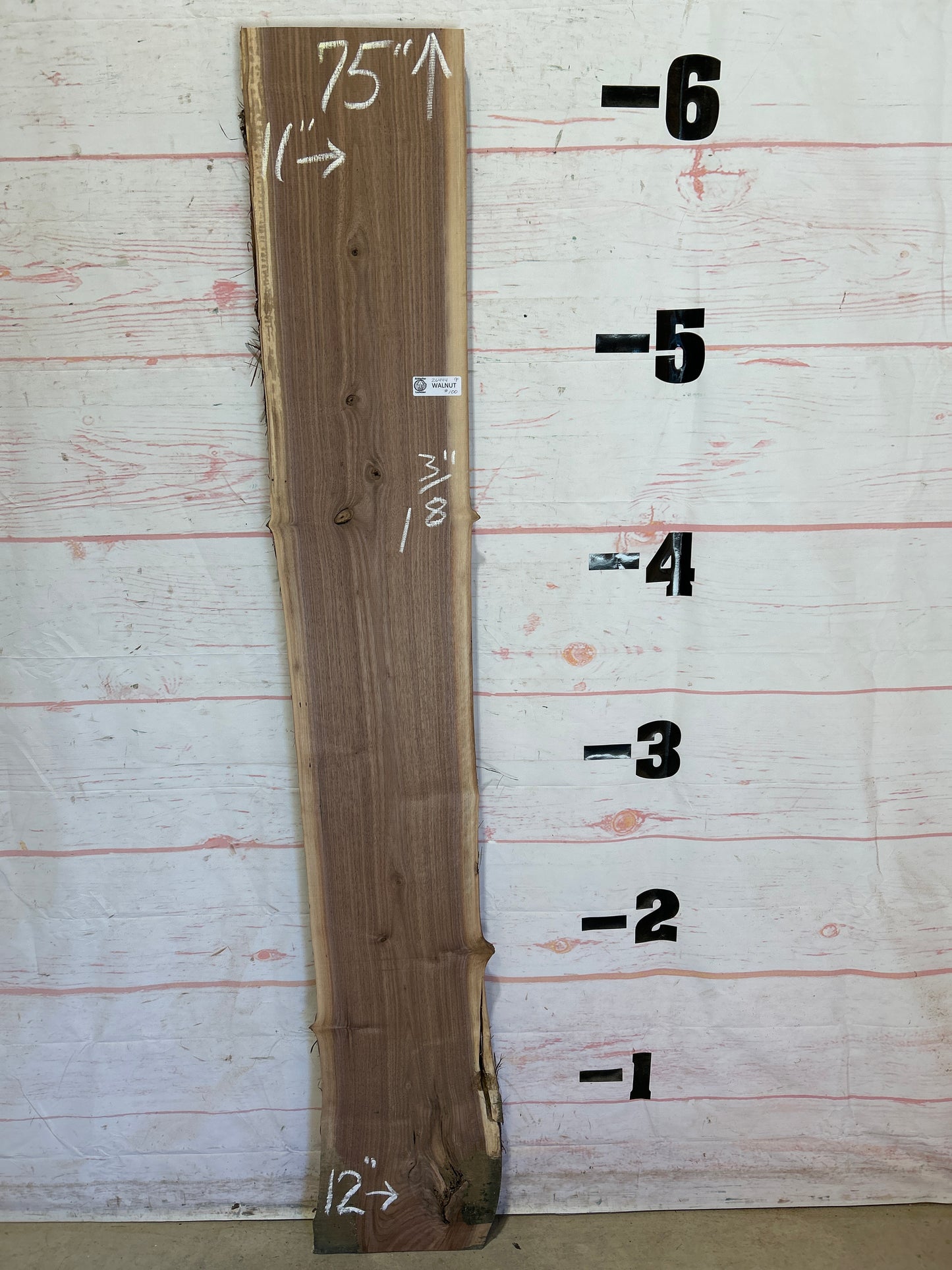 Live Edge Walnut Sku#26444M-9