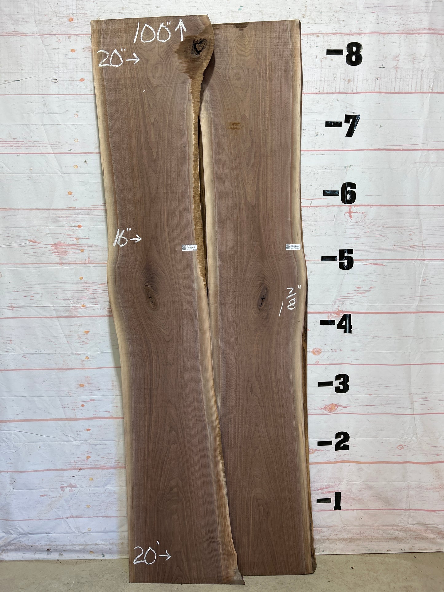 Live Edge Walnut Set Sku#26180K-50
