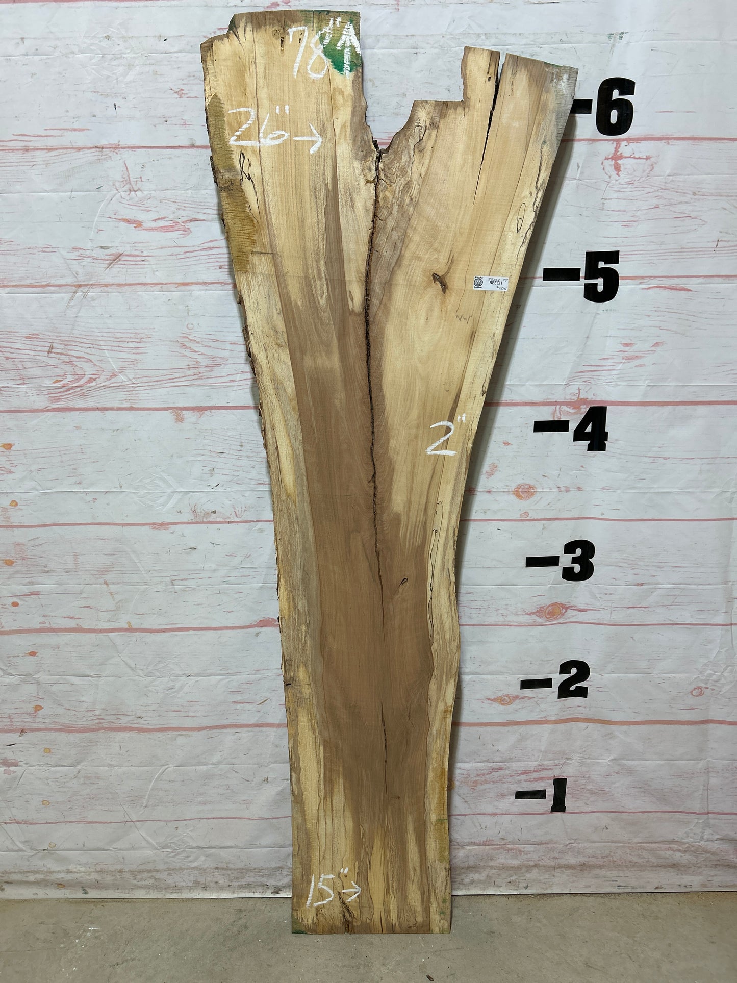Live Edge Beech Sku#25252H-23