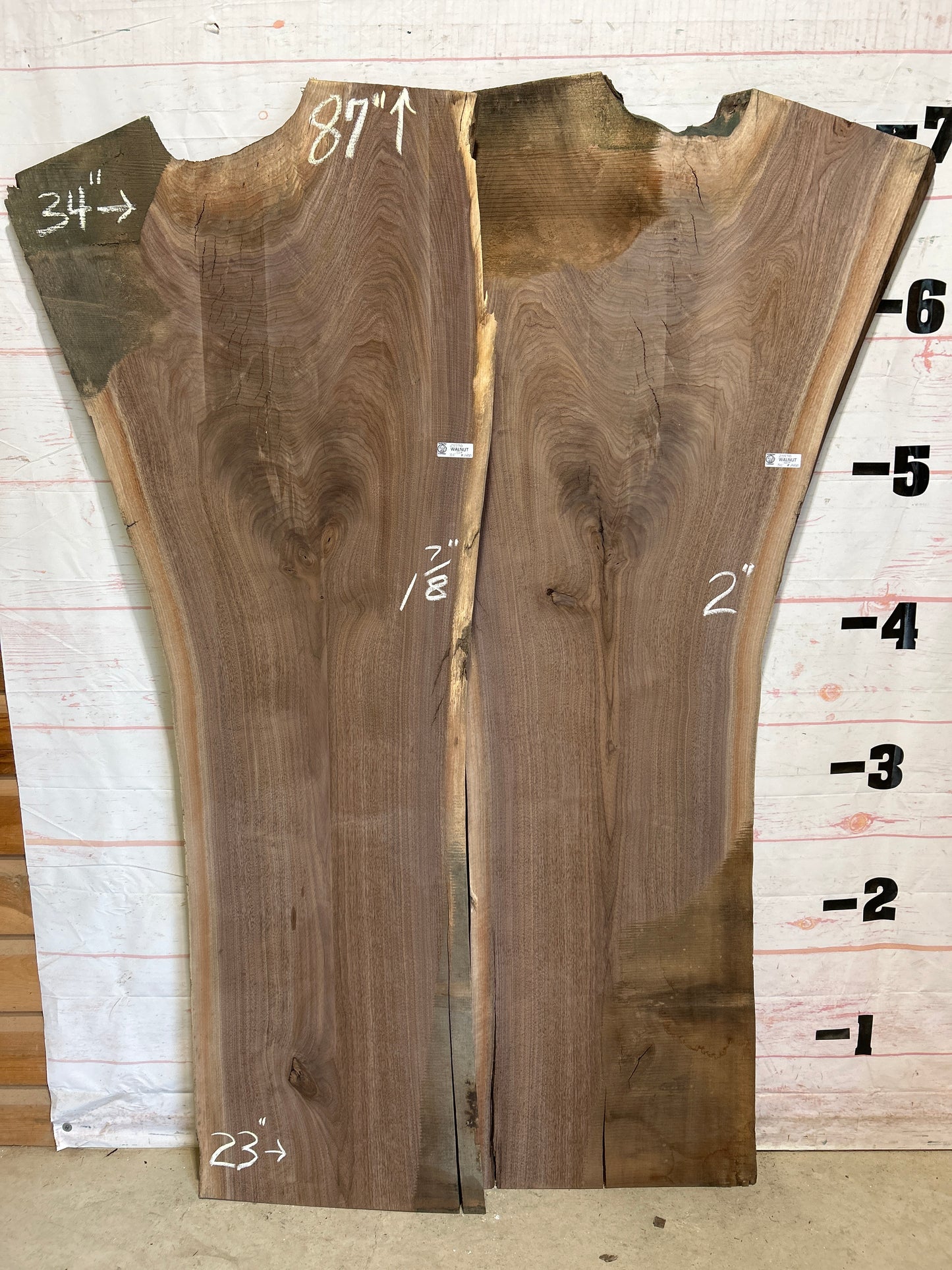 Live Edge Walnut Set Sku#25970K-70
