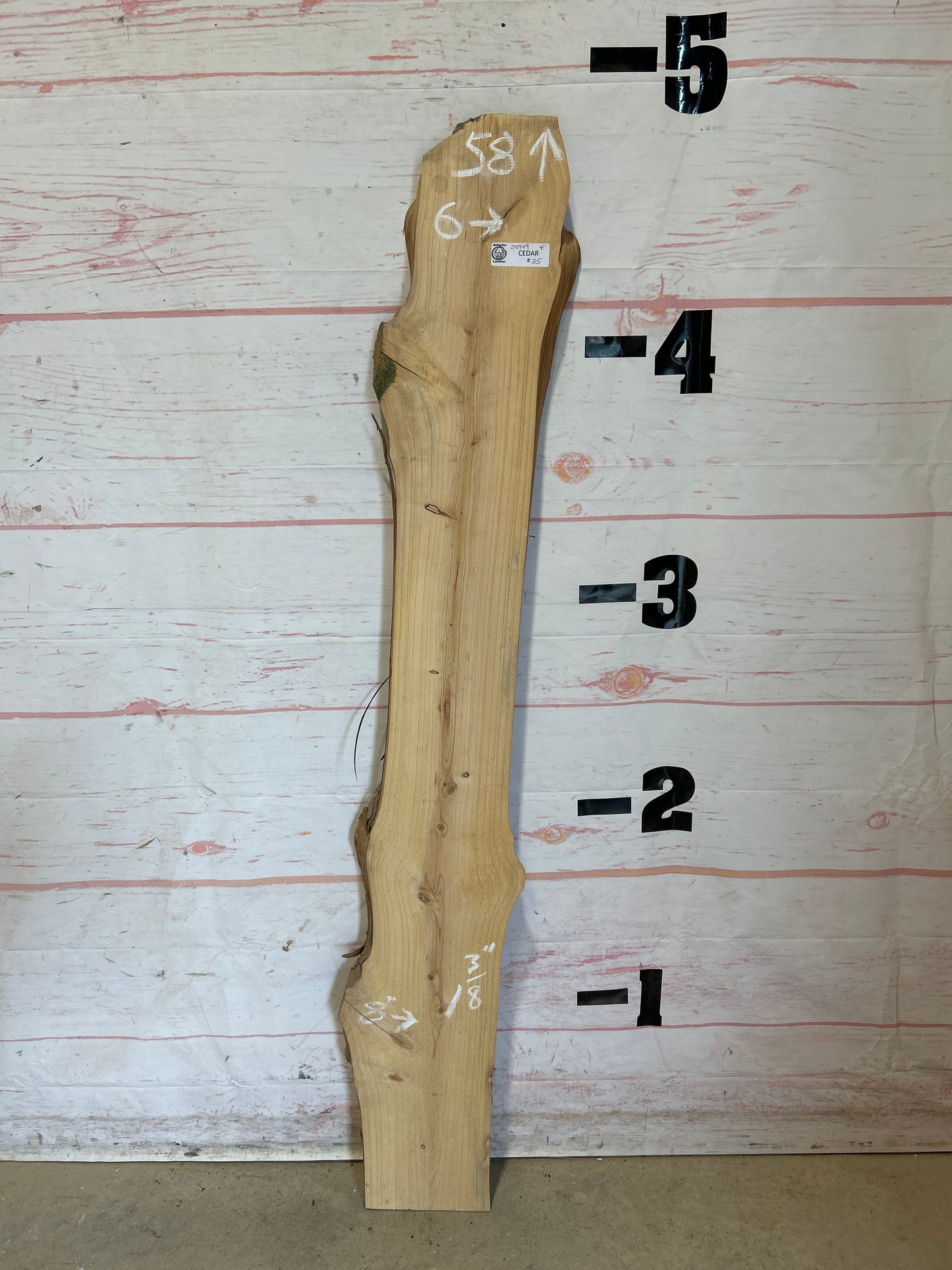 Live Edge Cedar Sku#25949M-4