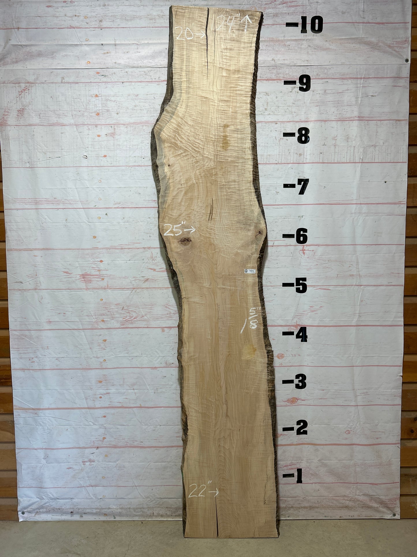 Live Edge Curly Maple Sku#26034-35
