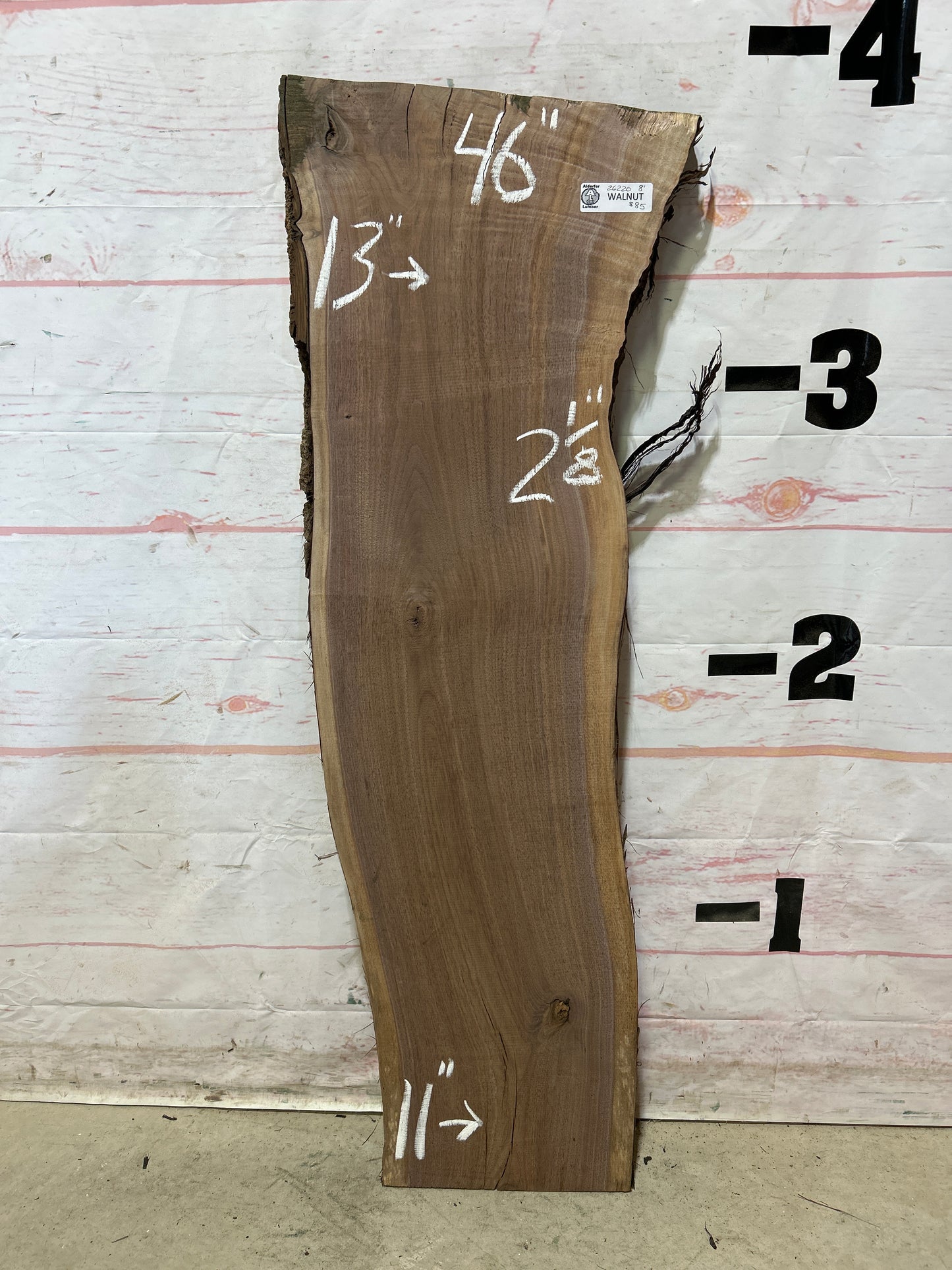 Live Edge Walnut Sku#26220A-8