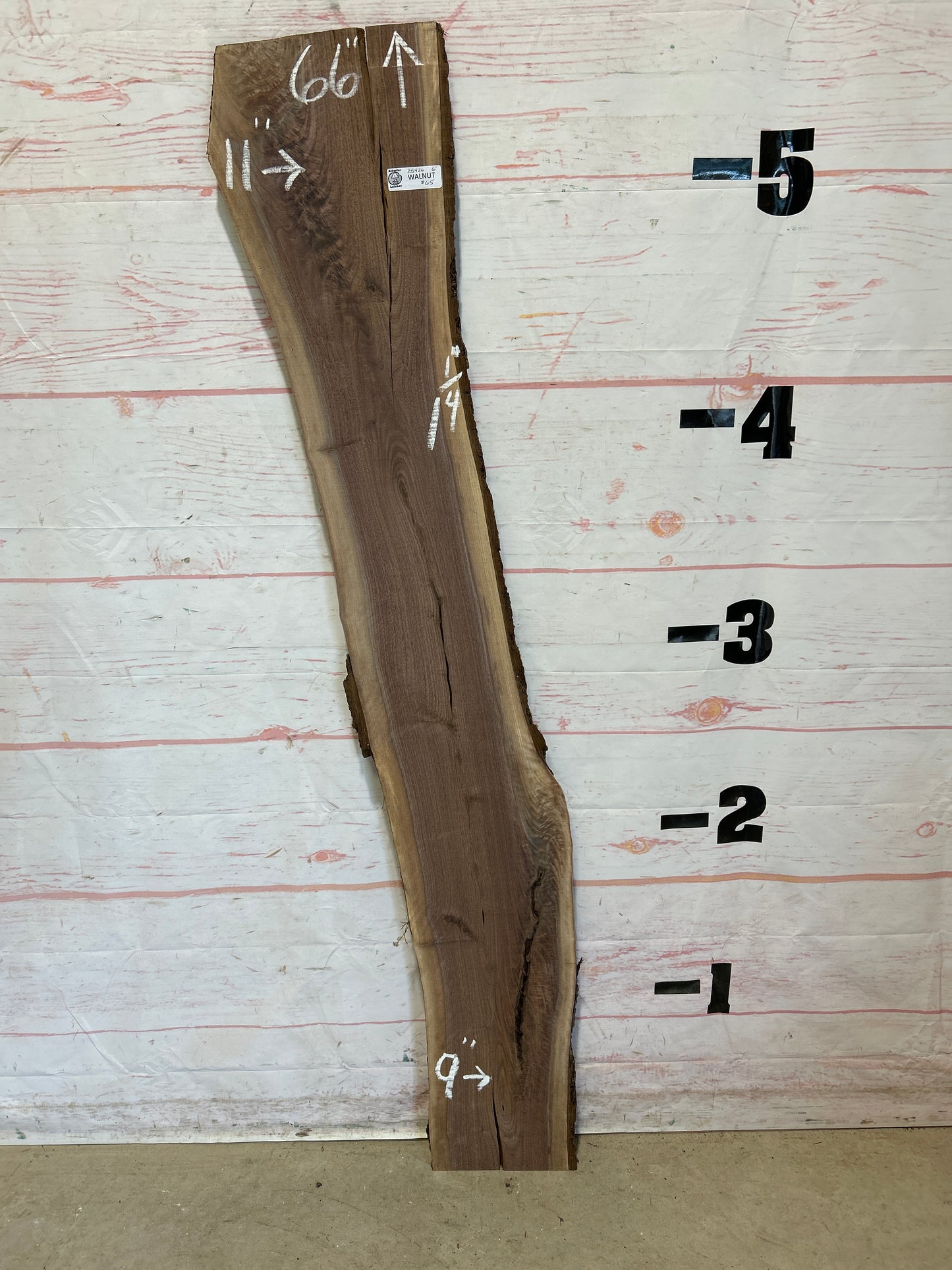 Live Edge Walnut Sku#25426M-6
