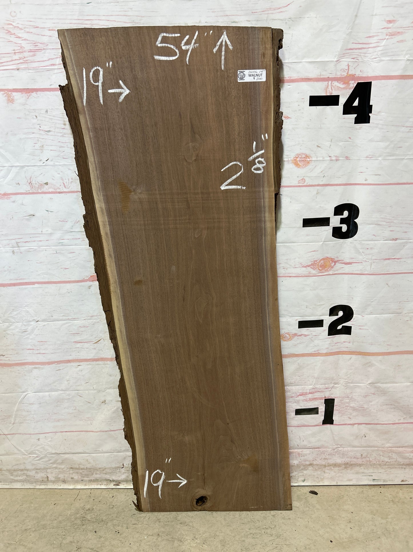 Live Edge Walnut Sku#26106A-14