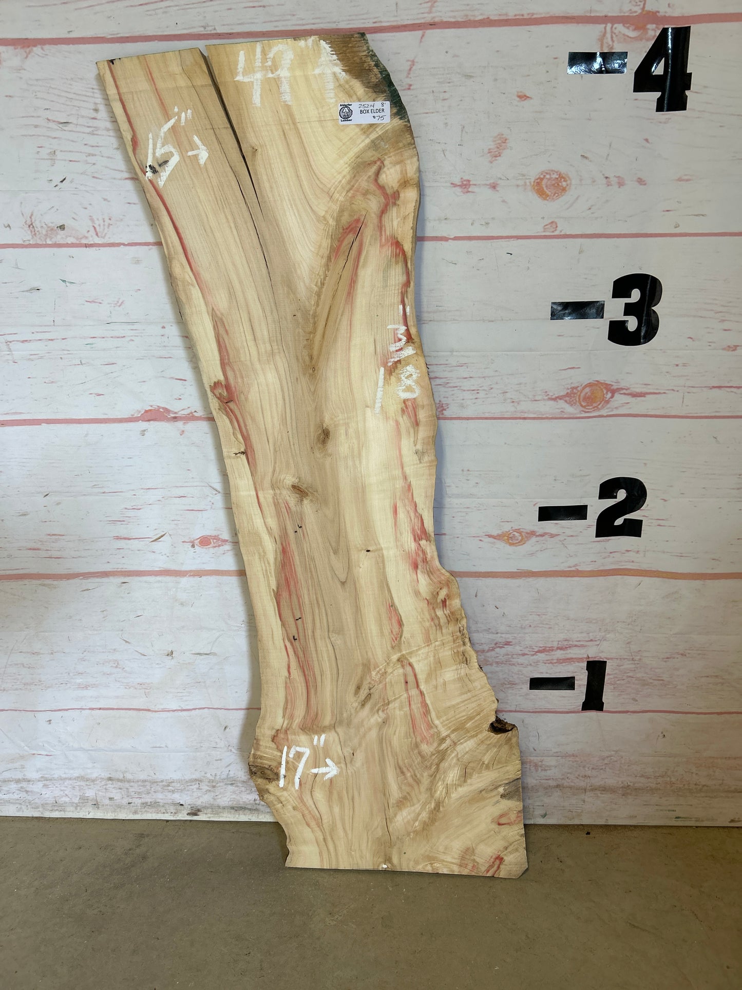 Live Edge Box Elder Sku25214M-8