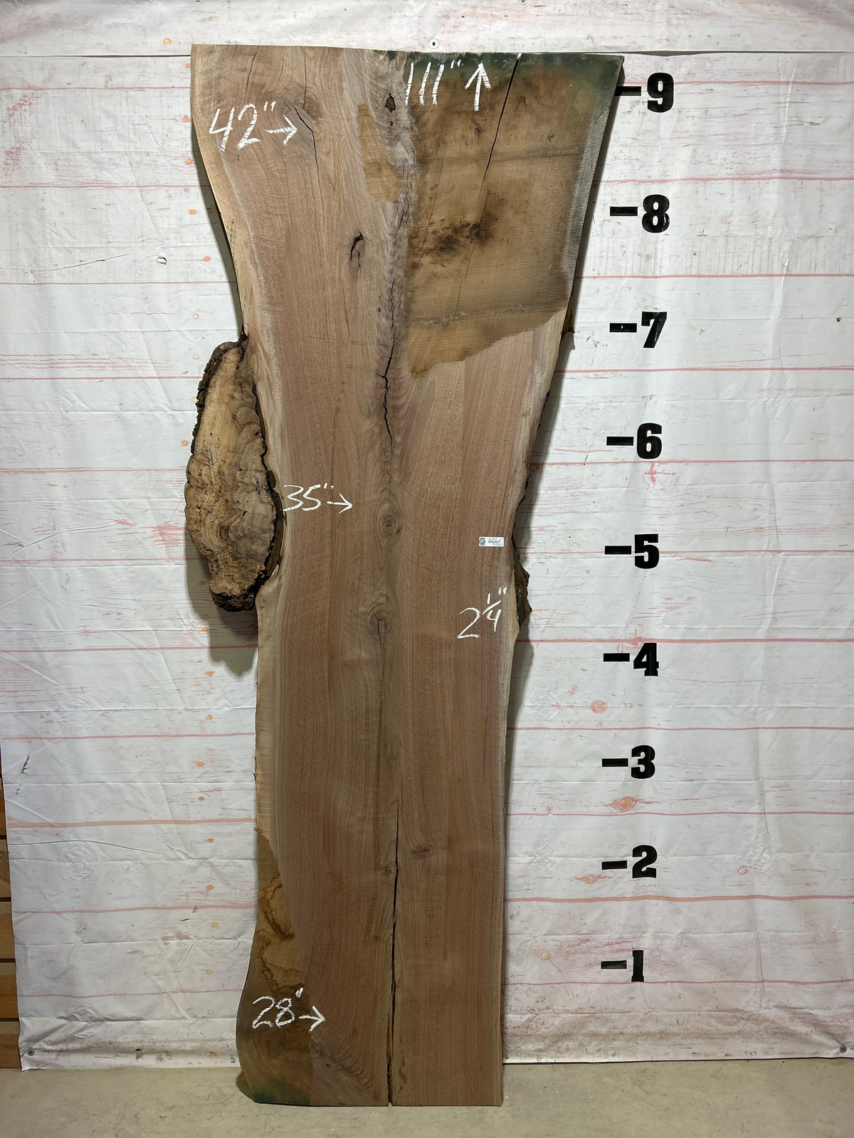 Live Edge Walnut Sku#26885K-61
