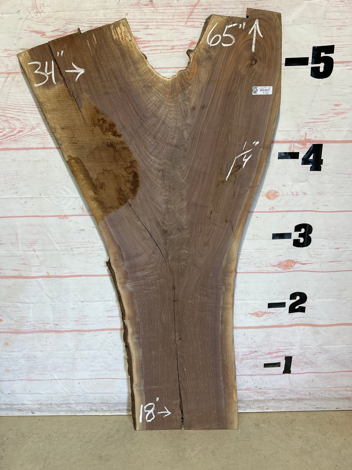 Live Edge Walnut Sku#25694M-15