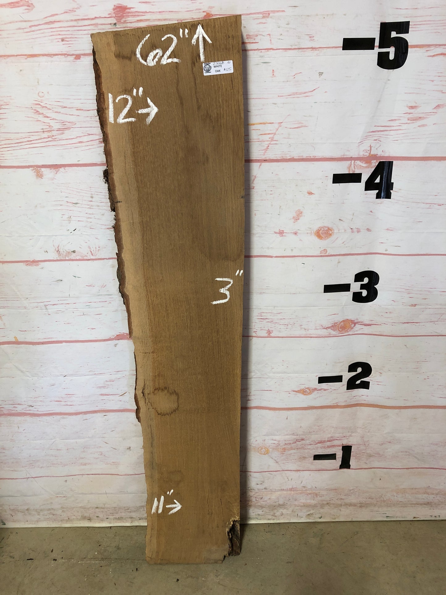 Live Edge White Oak Sku#23068-16
