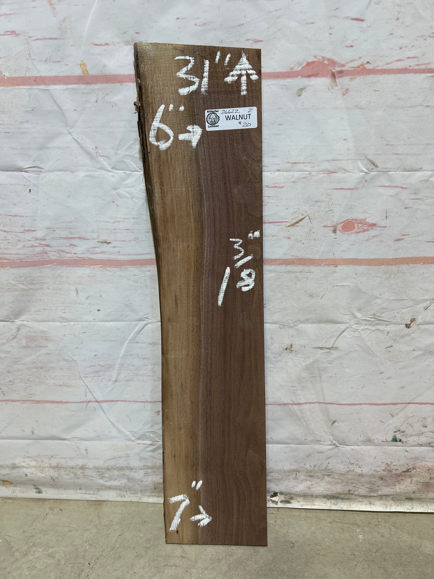 Live Edge Walnut Sku#26622M-2