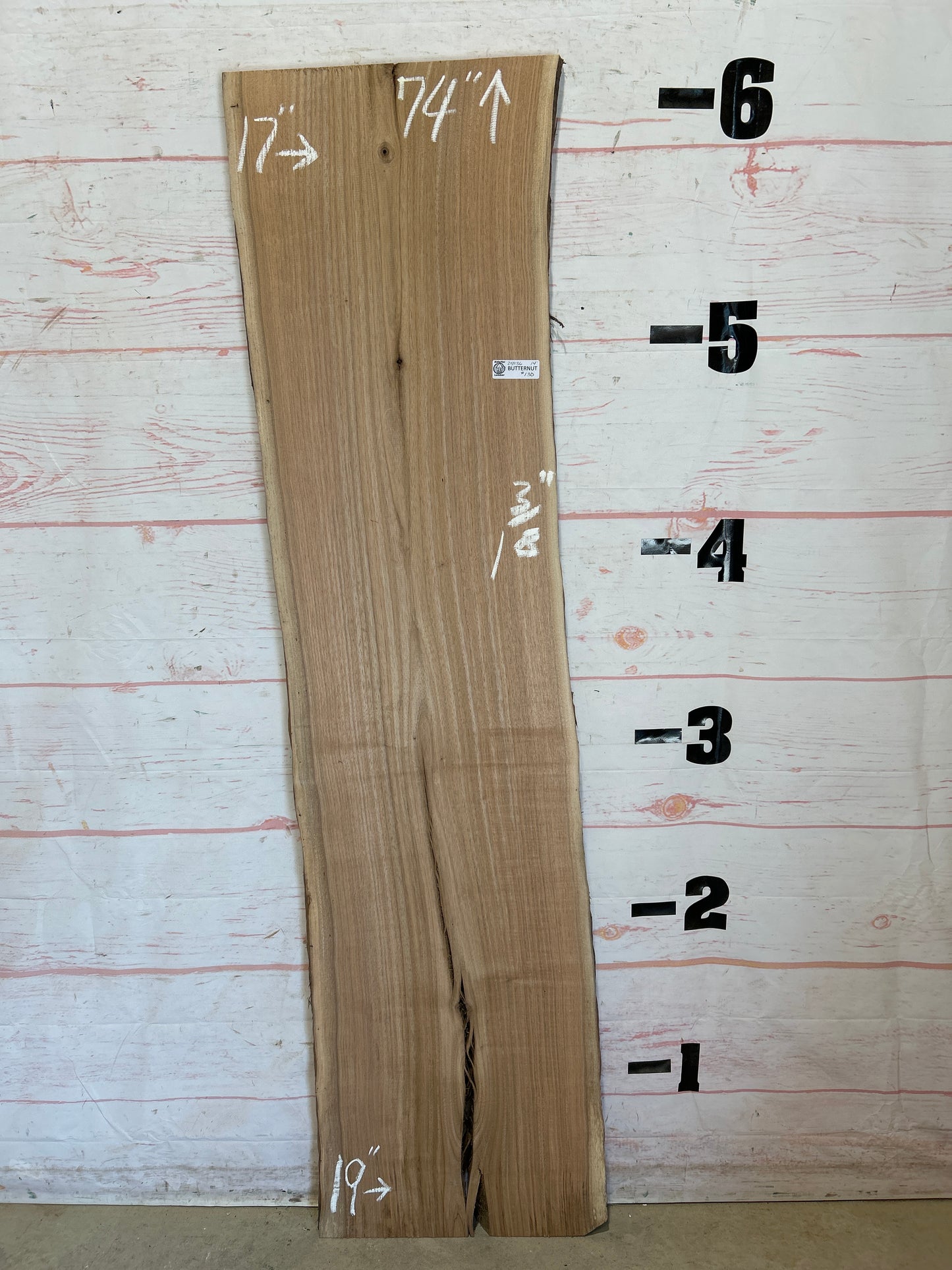Live Edge Butternut Sku#25936C-14