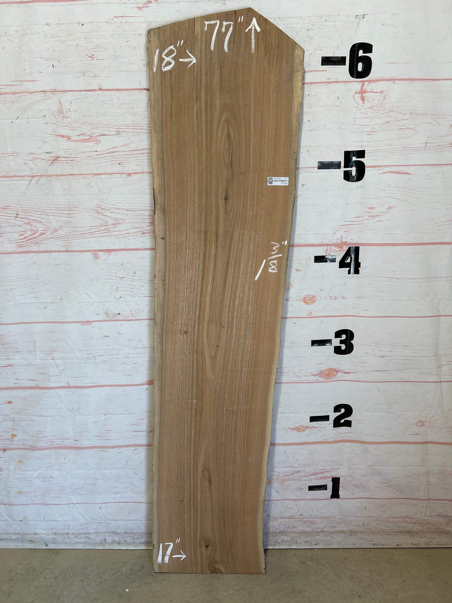 Live Edge Butternut Sku#25934C-14