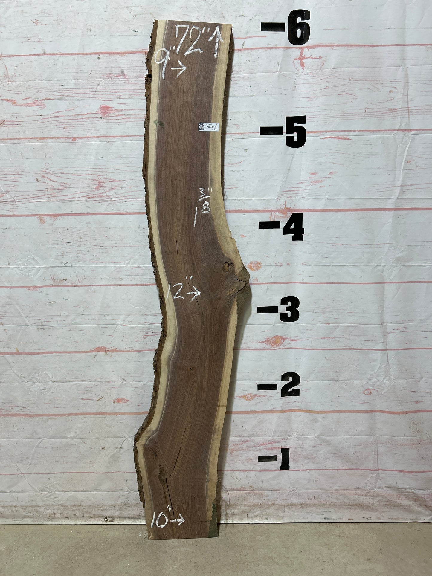 Live Edge Walnut Sku#26411M-8